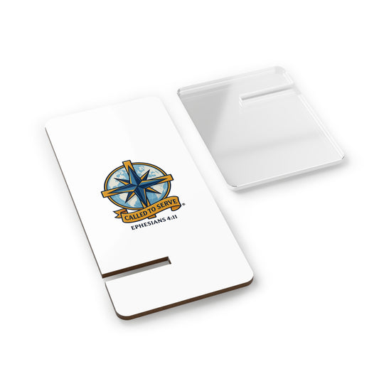 Called to Serve (Full Color) Smartphone Display Stand, Desk Organizer, Gift for Students, Office Decor, Home Office Accessory - Cross Apparel USA
