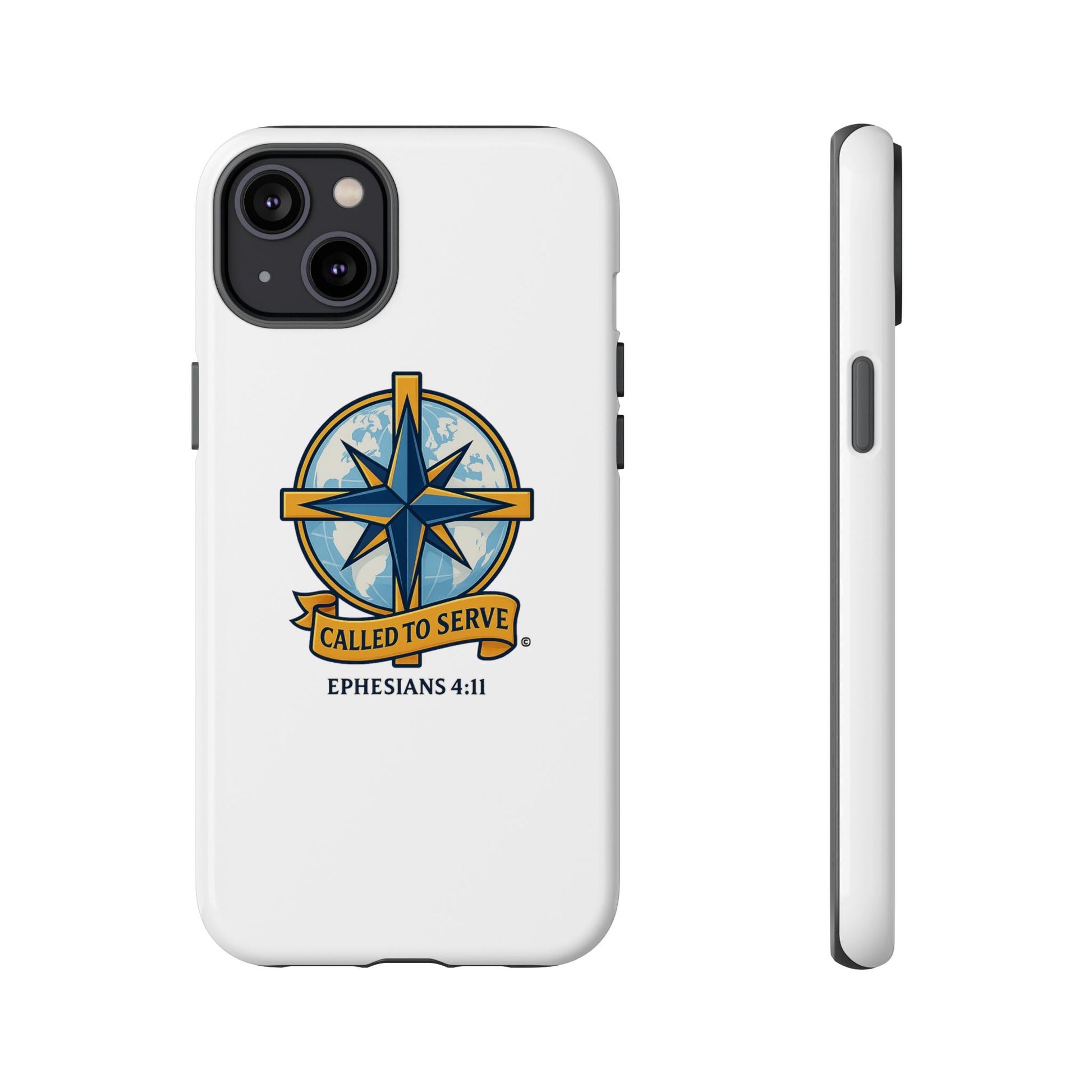 Called to Serve (Full Color), Rugged Phone Case, Inspirational Mobile Cover, Gift for Faith Lovers, Faith-Based Protector - Cross Apparel USA