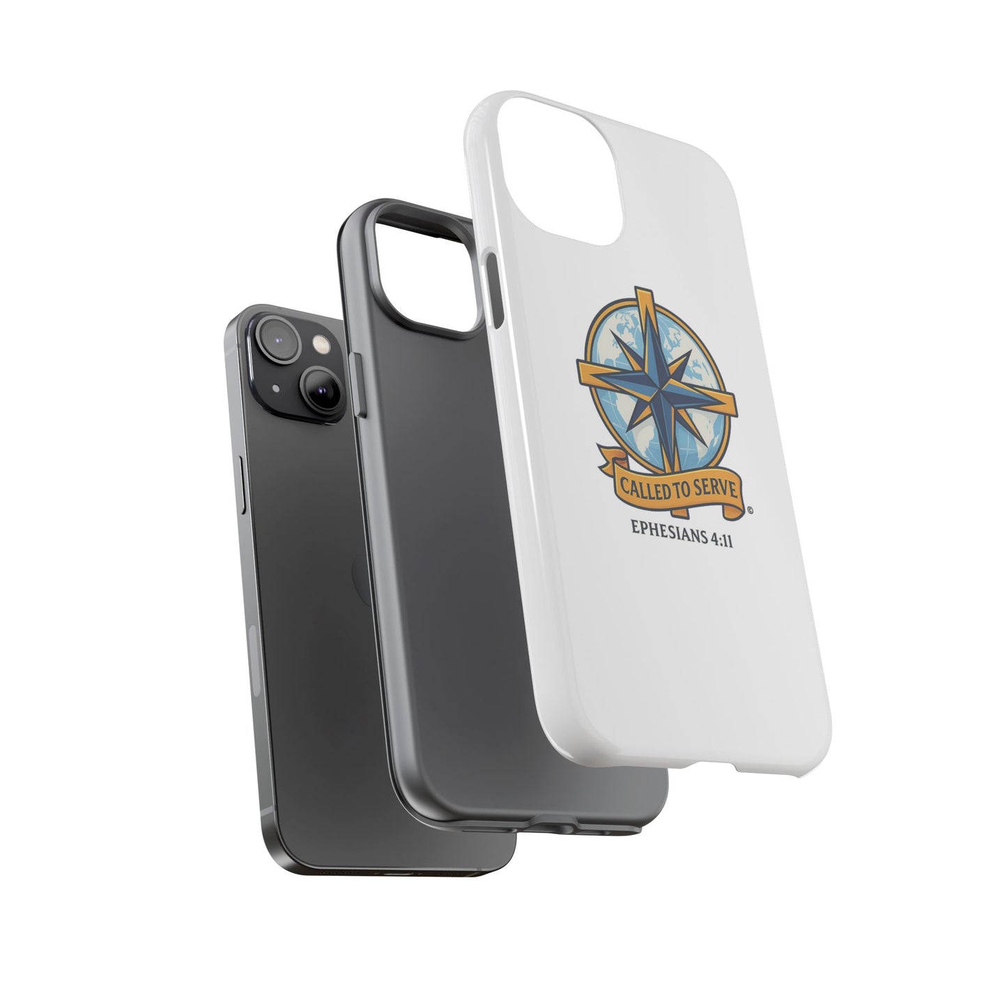 Called to Serve (Full Color), Rugged Phone Case, Inspirational Mobile Cover, Gift for Faith Lovers, Faith-Based Protector - Cross Apparel USA