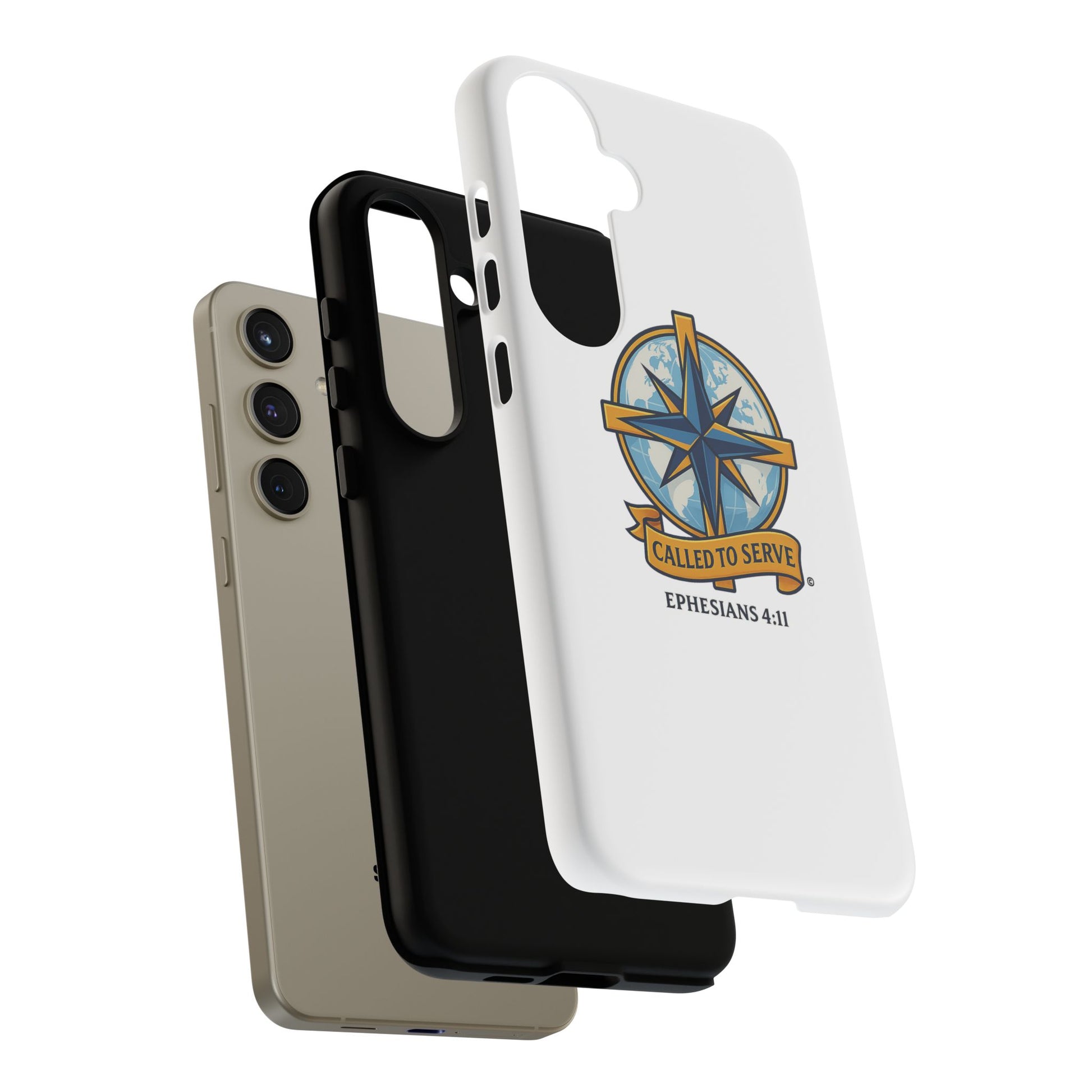 Called to Serve (Full Color), Rugged Phone Case, Inspirational Mobile Cover, Gift for Faith Lovers, Faith-Based Protector - Cross Apparel USA