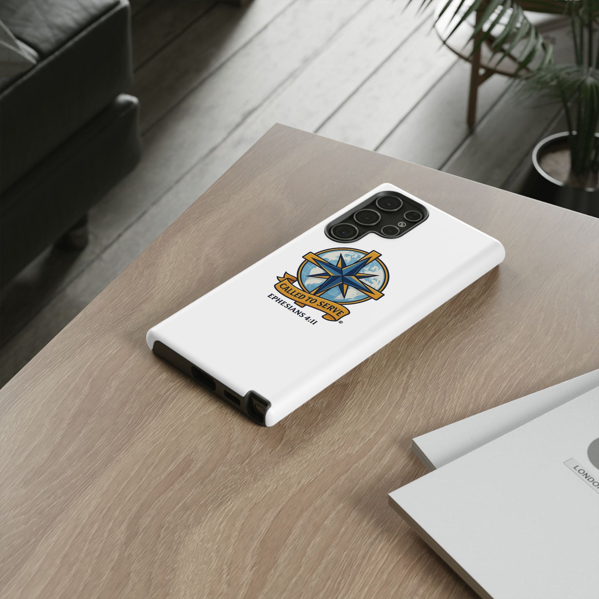 Called to Serve (Full Color), Rugged Phone Case, Inspirational Mobile Cover, Gift for Faith Lovers, Faith-Based Protector - Cross Apparel USA