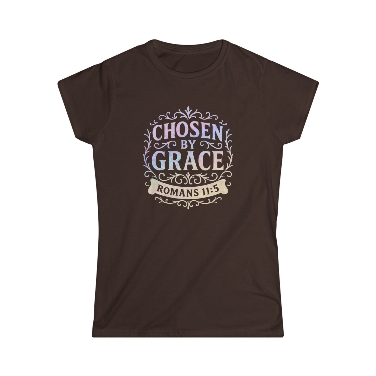 Chosen by Grace (Multi-color Limited Edition) Women's Softstyle Tee - Cross Apparel USA