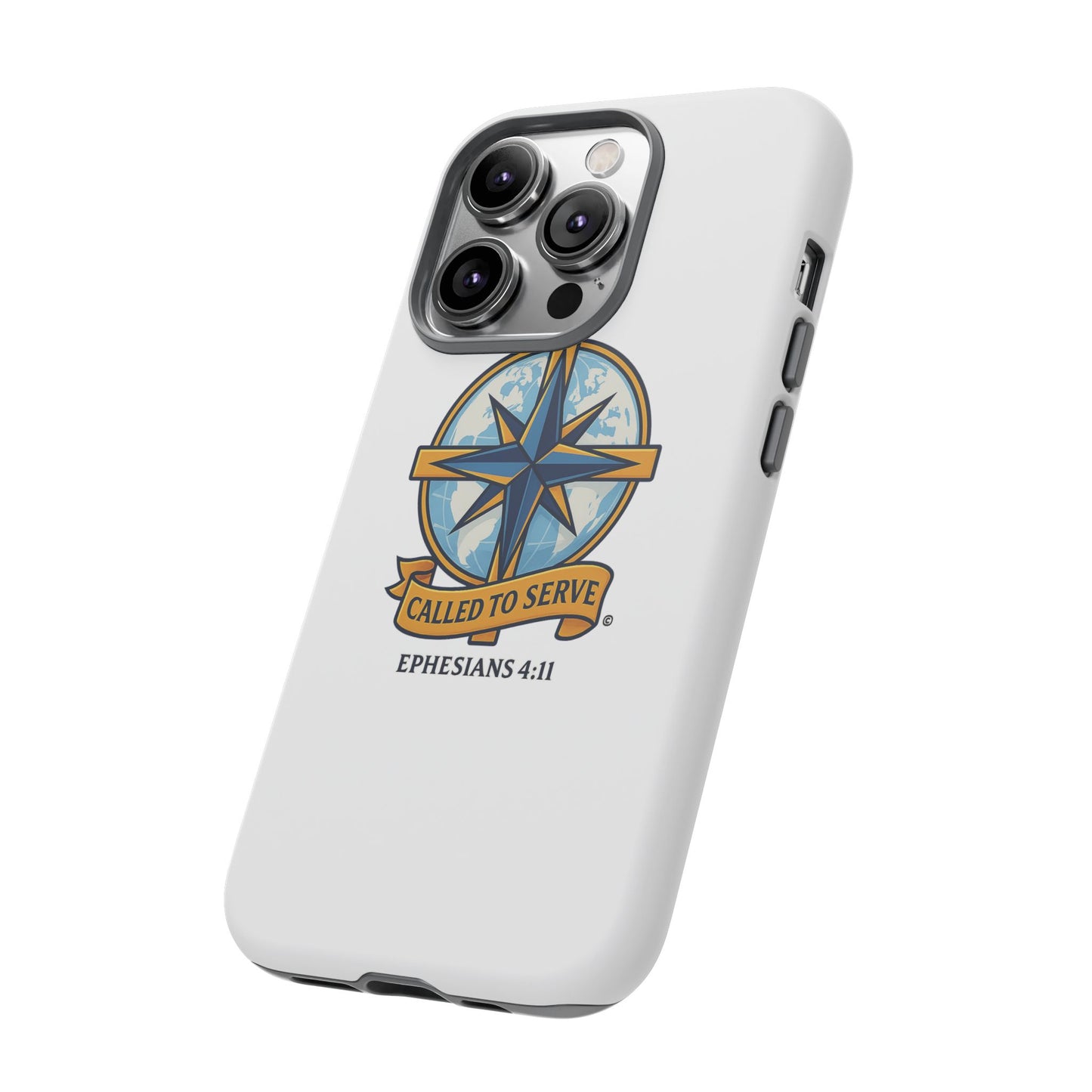 Called to Serve (Full Color), Rugged Phone Case, Inspirational Mobile Cover, Gift for Faith Lovers, Faith-Based Protector - Cross Apparel USA