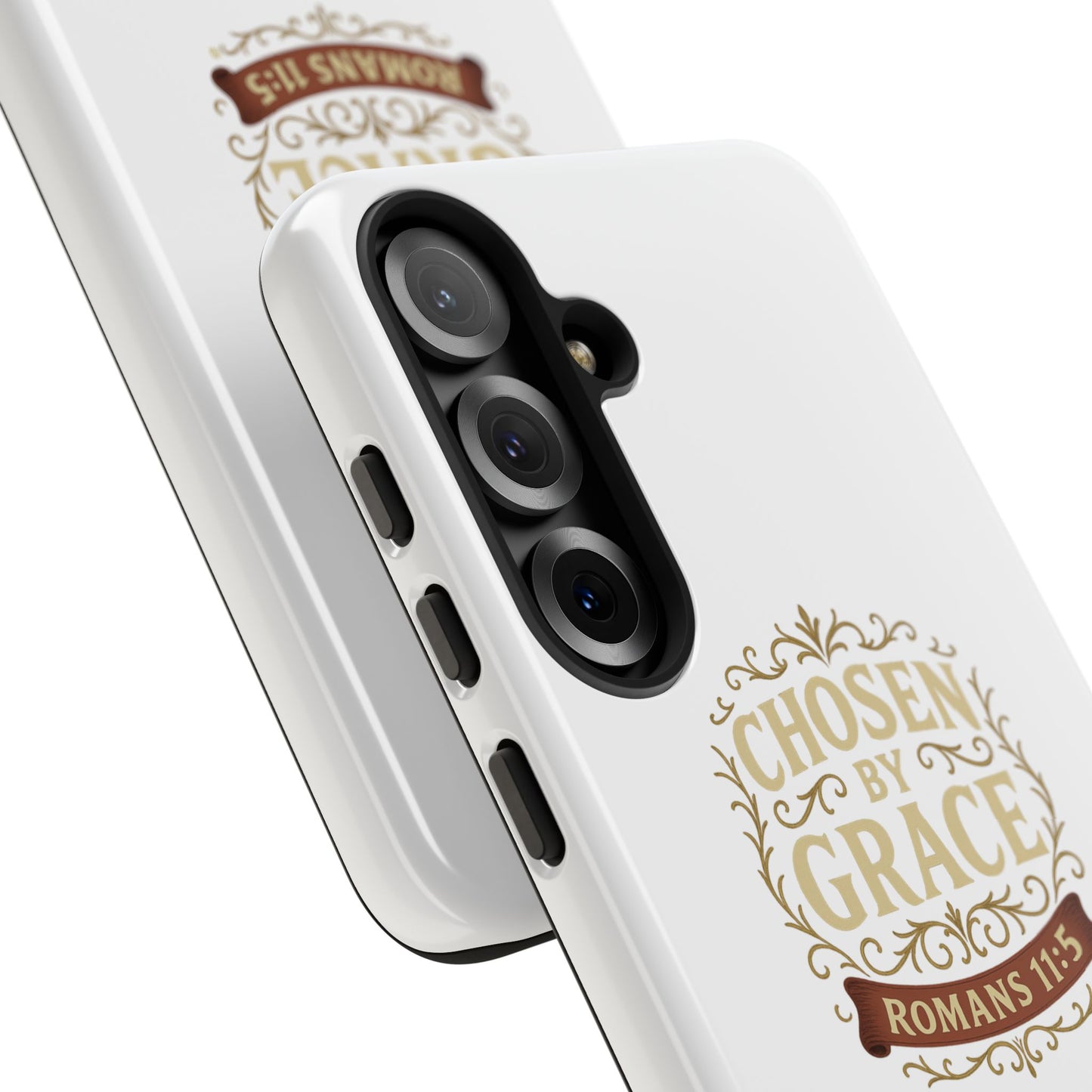 Chosen by Grace (Color), Rugged Phone Case, Inspirational Mobile Cover, Gift for Faith Lovers, Faith-Based Protector