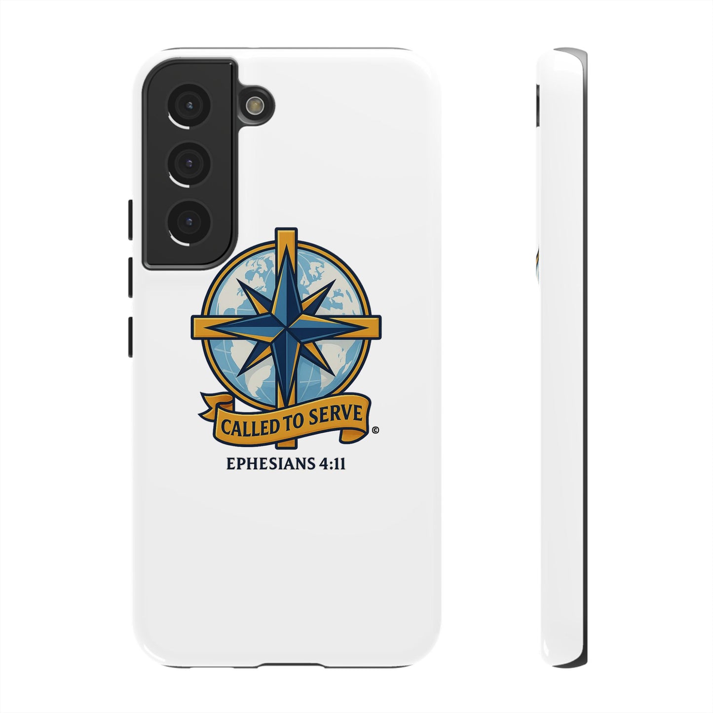 Called to Serve (Full Color), Rugged Phone Case, Inspirational Mobile Cover, Gift for Faith Lovers, Faith-Based Protector - Cross Apparel USA