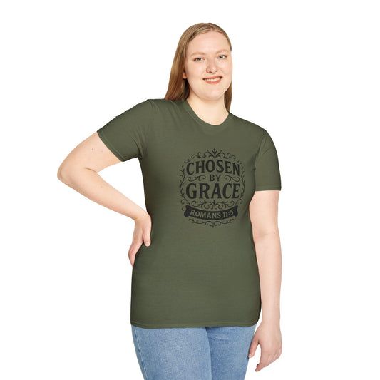 Chosen by Grace Unisex T-Shirt Tee Inspirational Apparel Clothing