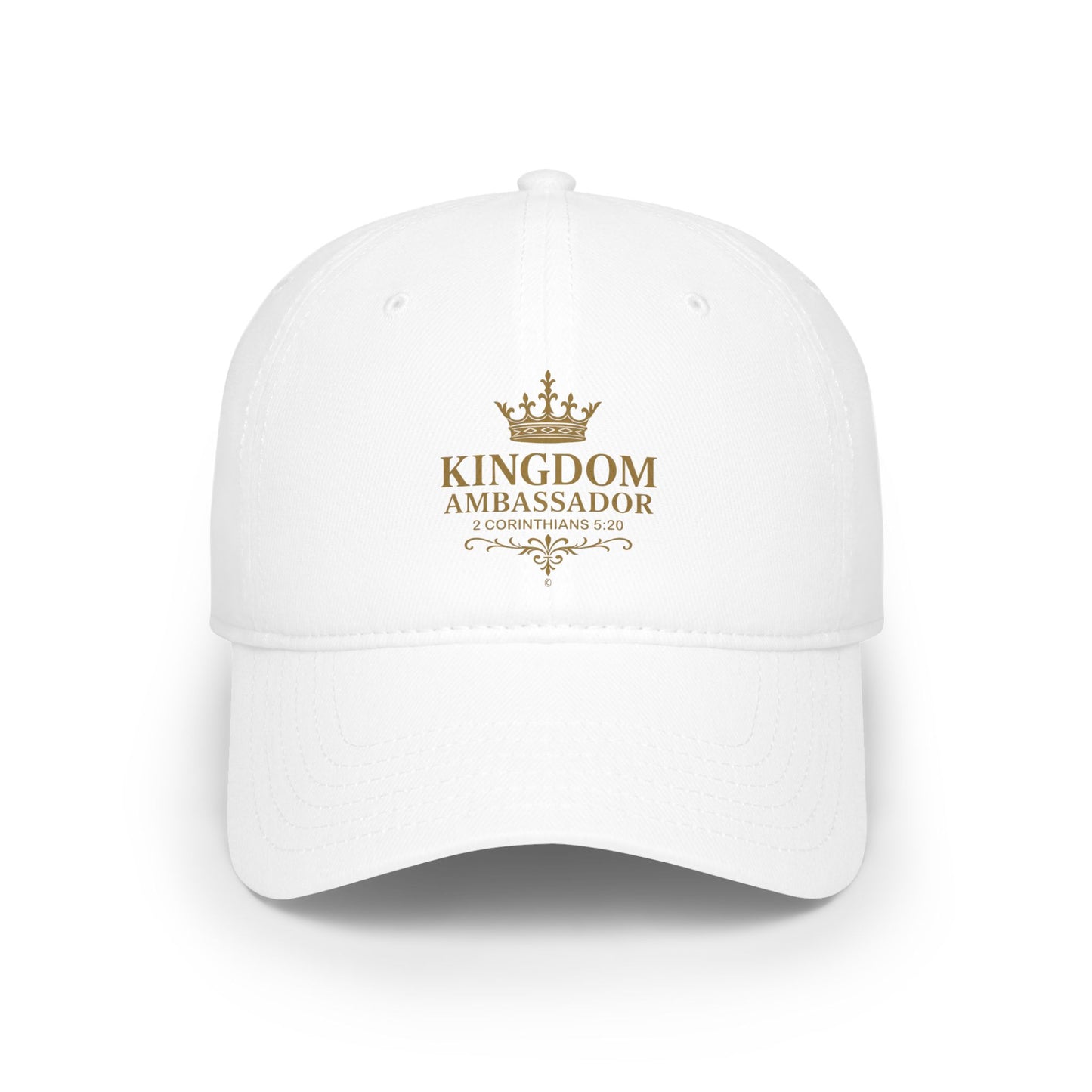 Kingdom Ambassador (Gold Lettering) Low Profile Baseball Cap - Trendy Casual Hat for All Occasions, Gifts for Sports Lovers, Comfortable Everyday Wear