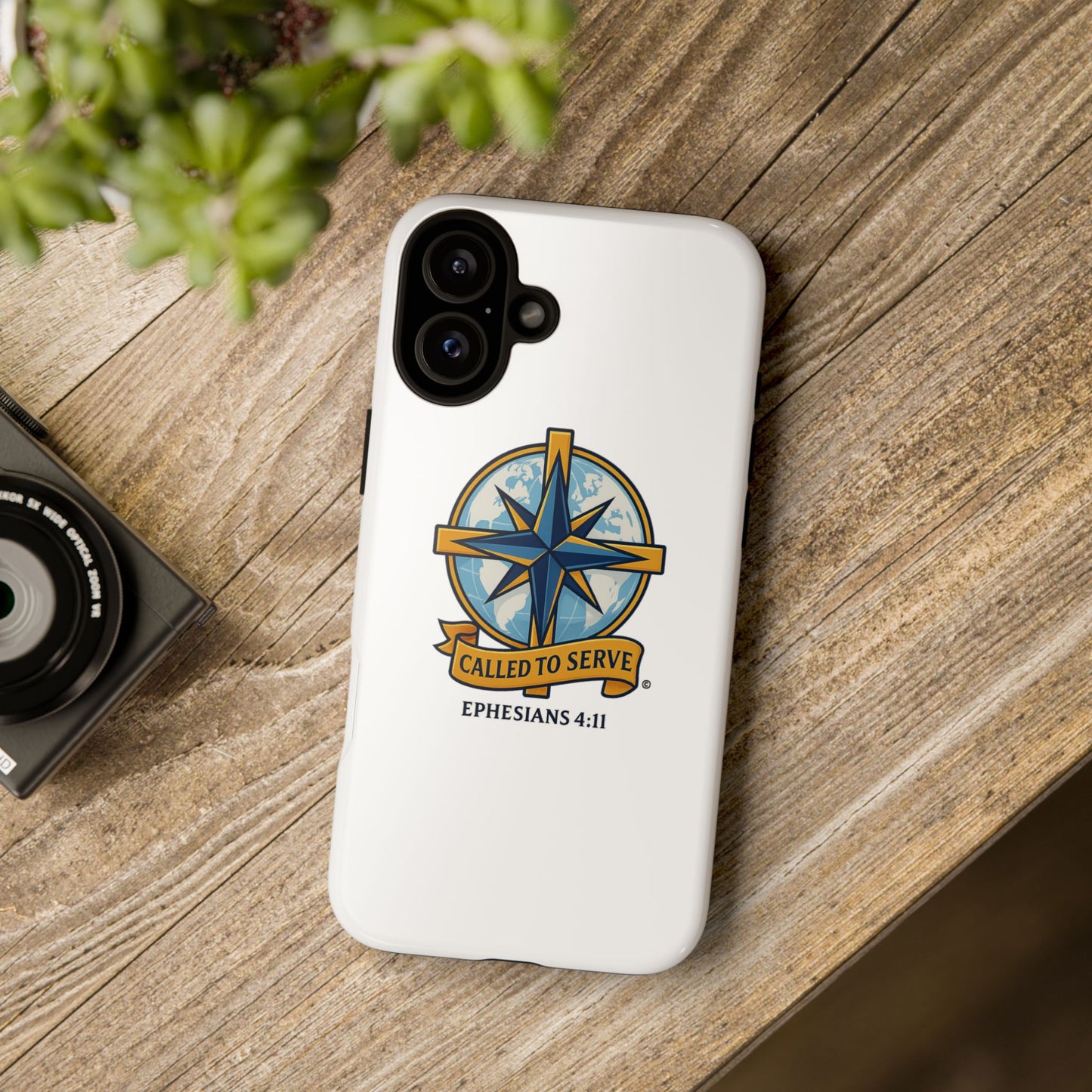 Called to Serve (Full Color), Rugged Phone Case, Inspirational Mobile Cover, Gift for Faith Lovers, Faith-Based Protector - Cross Apparel USA