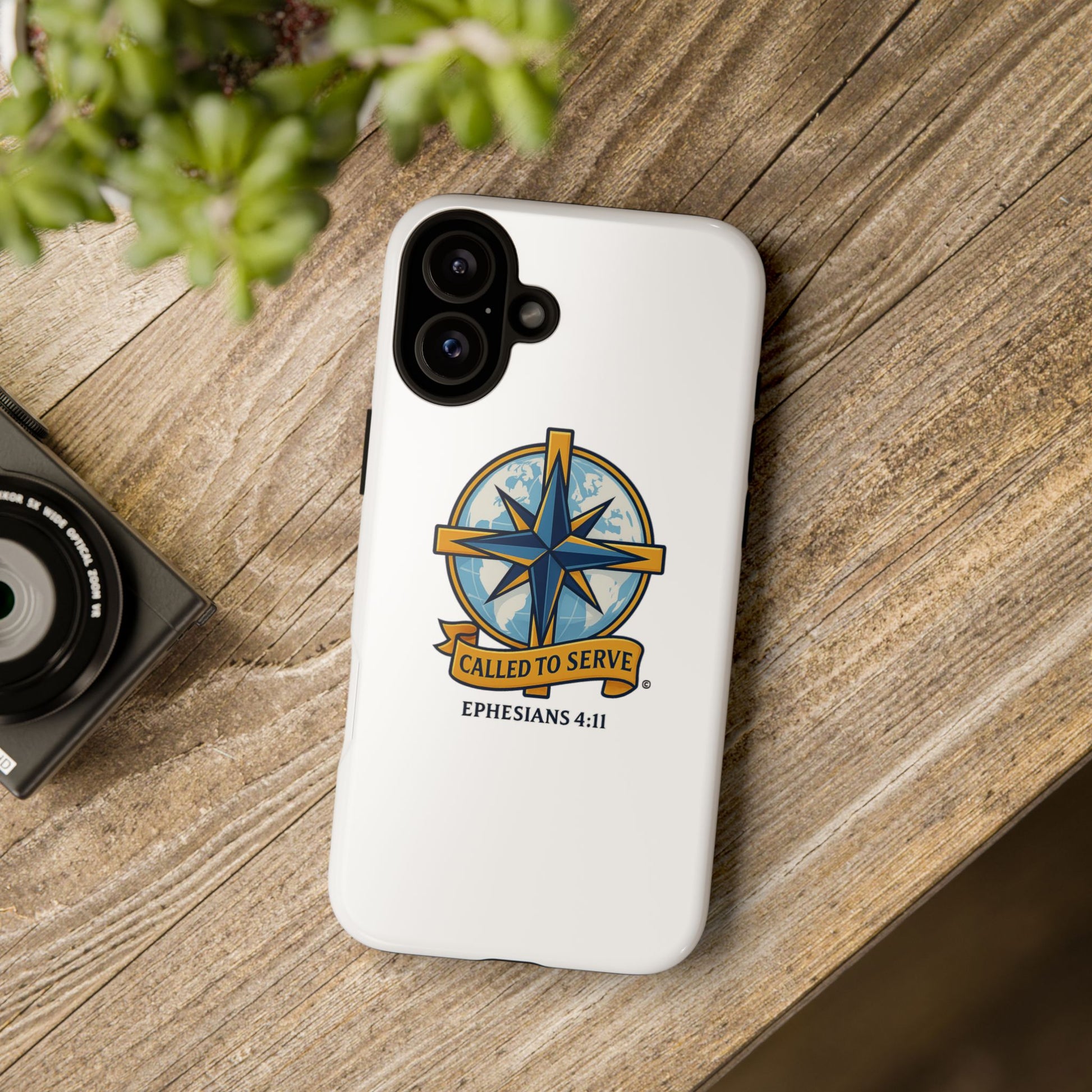 Called to Serve (Full Color), Rugged Phone Case, Inspirational Mobile Cover, Gift for Faith Lovers, Faith-Based Protector - Cross Apparel USA