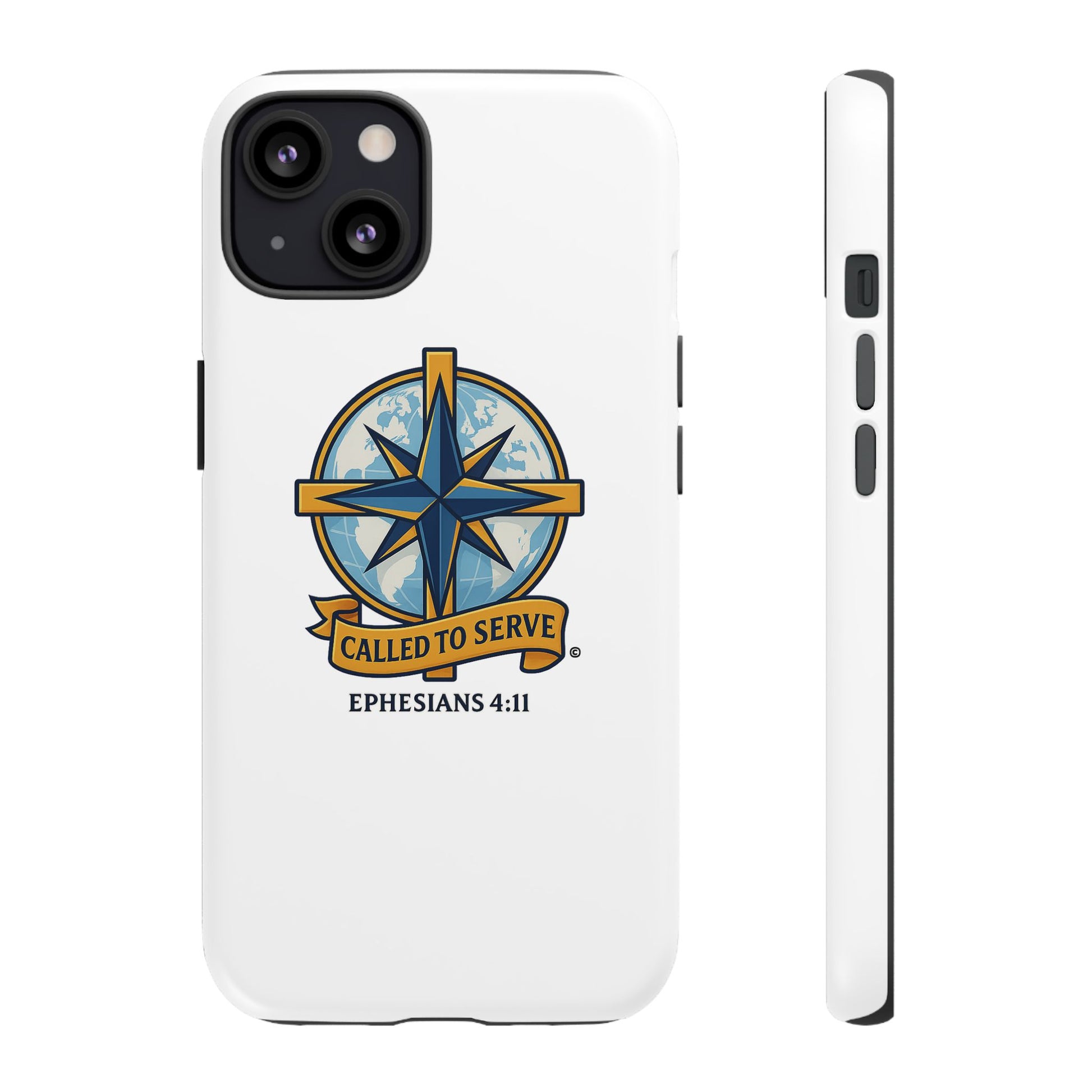 Called to Serve (Full Color), Rugged Phone Case, Inspirational Mobile Cover, Gift for Faith Lovers, Faith-Based Protector - Cross Apparel USA