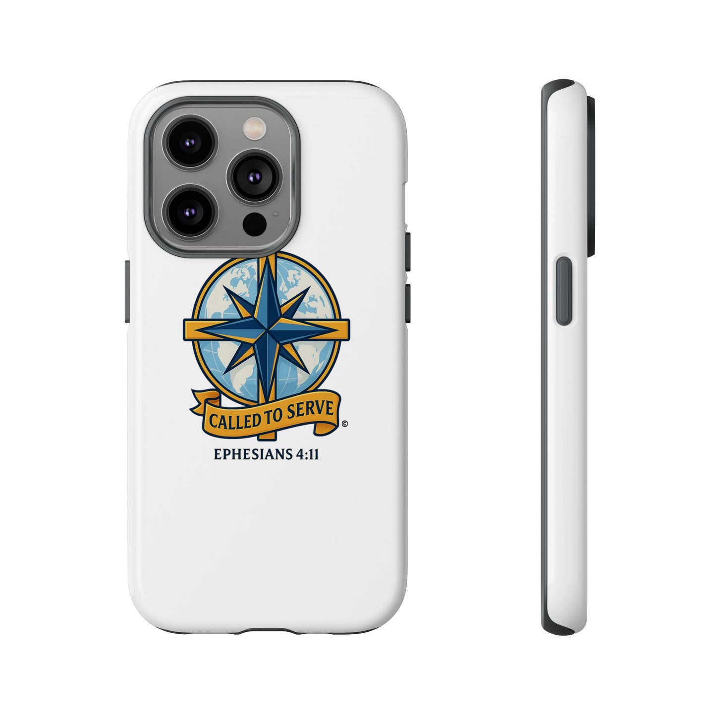 Called to Serve (Full Color), Rugged Phone Case, Inspirational Mobile Cover, Gift for Faith Lovers, Faith-Based Protector - Cross Apparel USA