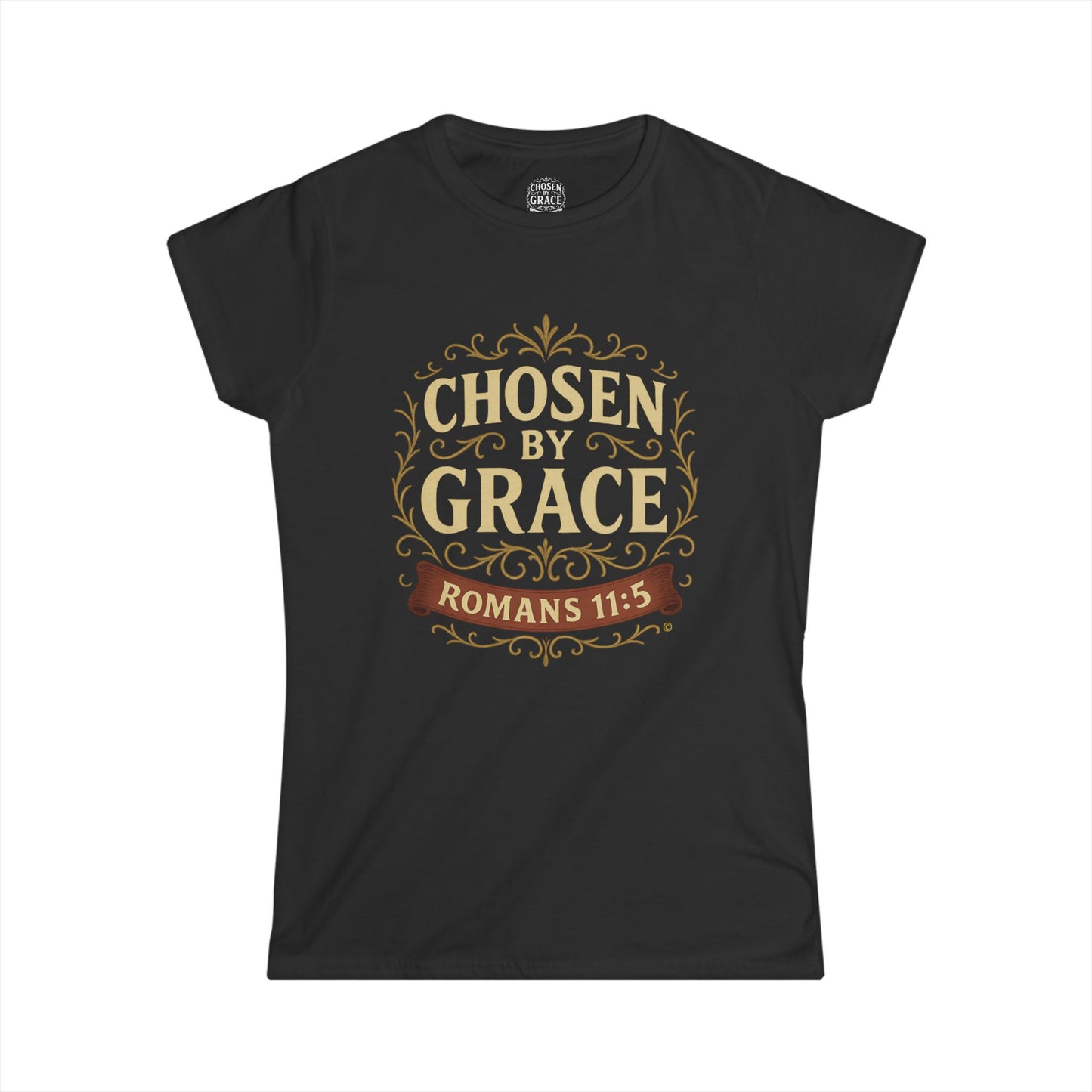 Chosen by Grace (Full Color) Women's Softstyle Tee