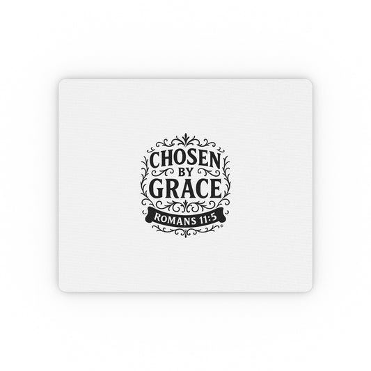 Chosen by Grace Inspirational Mouse Pad | Perfect for Office Decor, Gifts, Faith-Based Workspaces - Cross Apparel USA
