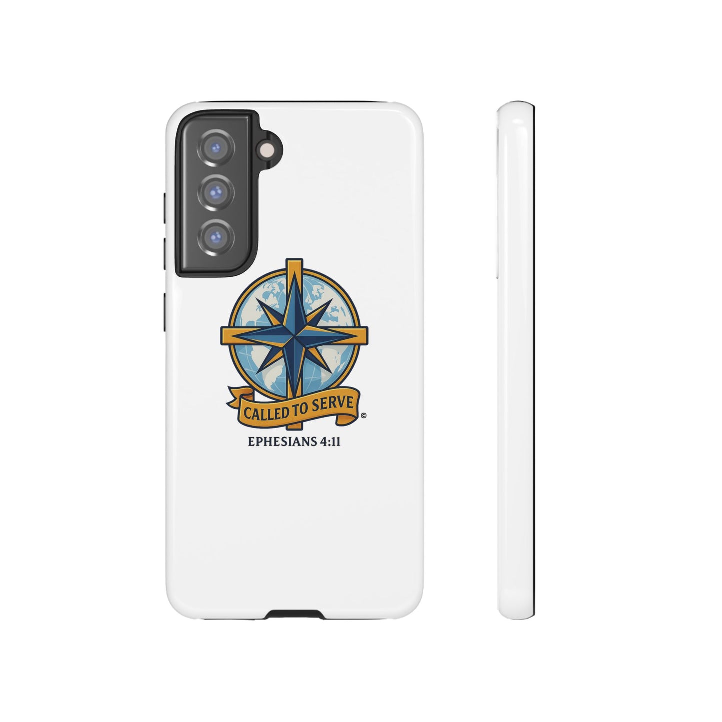Called to Serve (Full Color), Rugged Phone Case, Inspirational Mobile Cover, Gift for Faith Lovers, Faith-Based Protector - Cross Apparel USA