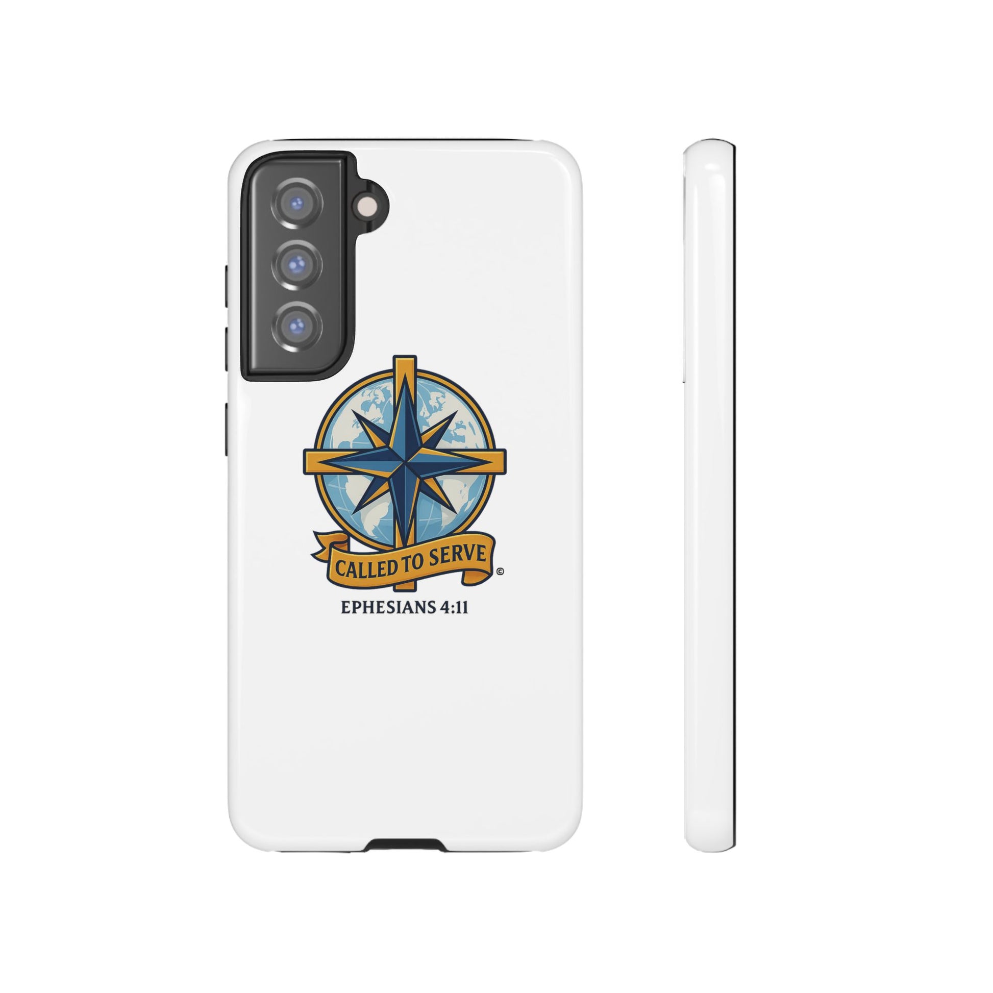 Called to Serve (Full Color), Rugged Phone Case, Inspirational Mobile Cover, Gift for Faith Lovers, Faith-Based Protector - Cross Apparel USA