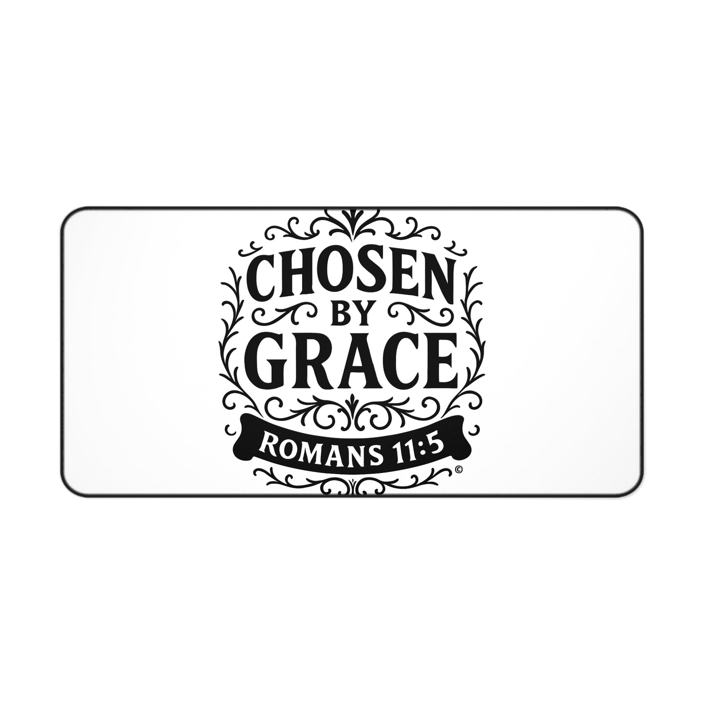 Chosen by Grace Inspirational Office Decor, Christian Gift, Desk Accessory, Motivational Workspace - Cross Apparel USA
