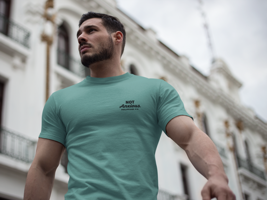 Not Anxious (Small Design on front plus Large Design on back) Unisex Faith Tee