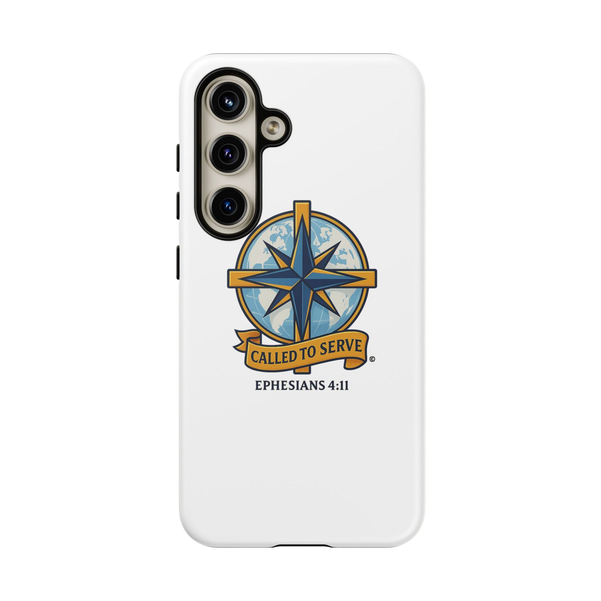 Called to Serve (Full Color), Rugged Phone Case, Inspirational Mobile Cover, Gift for Faith Lovers, Faith-Based Protector - Cross Apparel USA