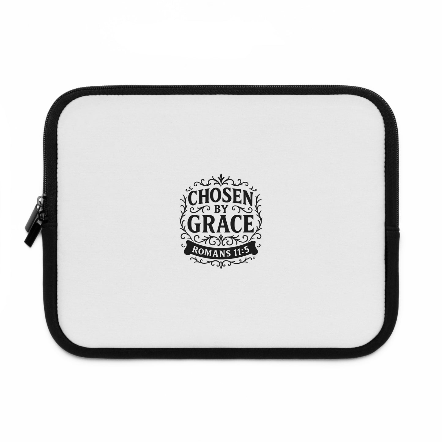 Chosen by Grace Laptop Sleeve - Inspirational Tech Accessory, Christian Gift, Stylish Protection for Devices, Faith-Based Protector - Cross Apparel USA