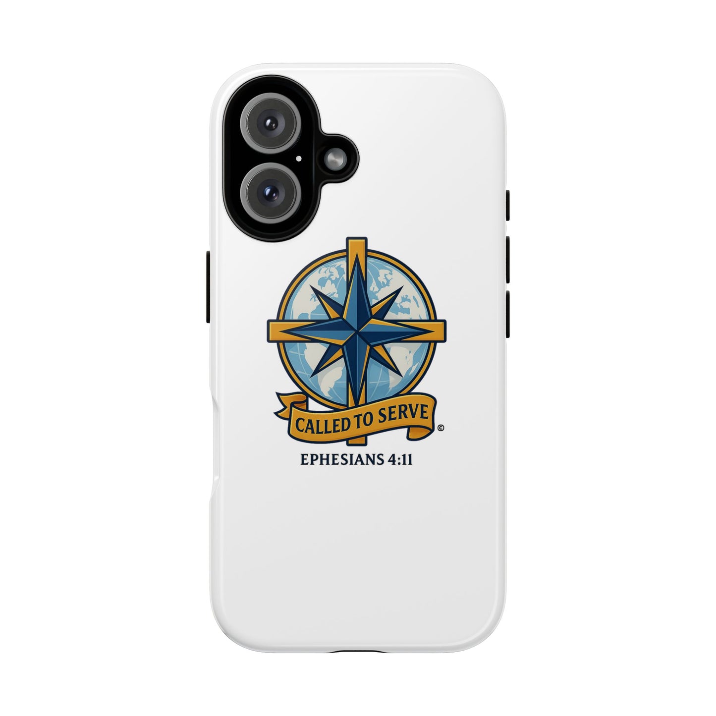 Called to Serve (Full Color), Rugged Phone Case, Inspirational Mobile Cover, Gift for Faith Lovers, Faith-Based Protector - Cross Apparel USA