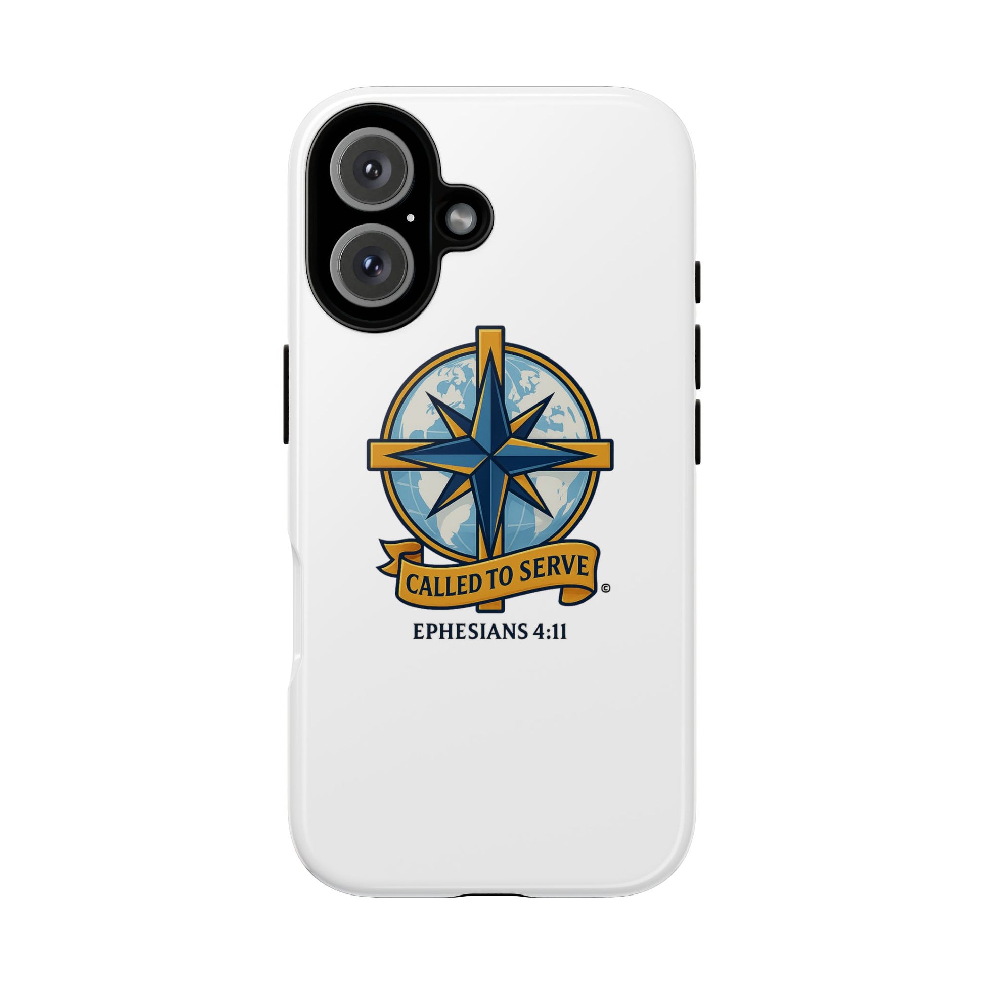 Called to Serve (Full Color), Rugged Phone Case, Inspirational Mobile Cover, Gift for Faith Lovers, Faith-Based Protector - Cross Apparel USA