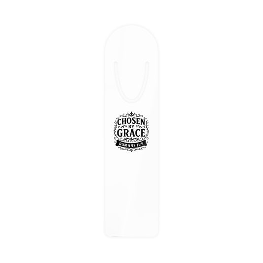 Chosen by Grace (Black Lettering) Bookmark, Inspirational Reading Gift, Gift for Book Lovers, Gift for Believers