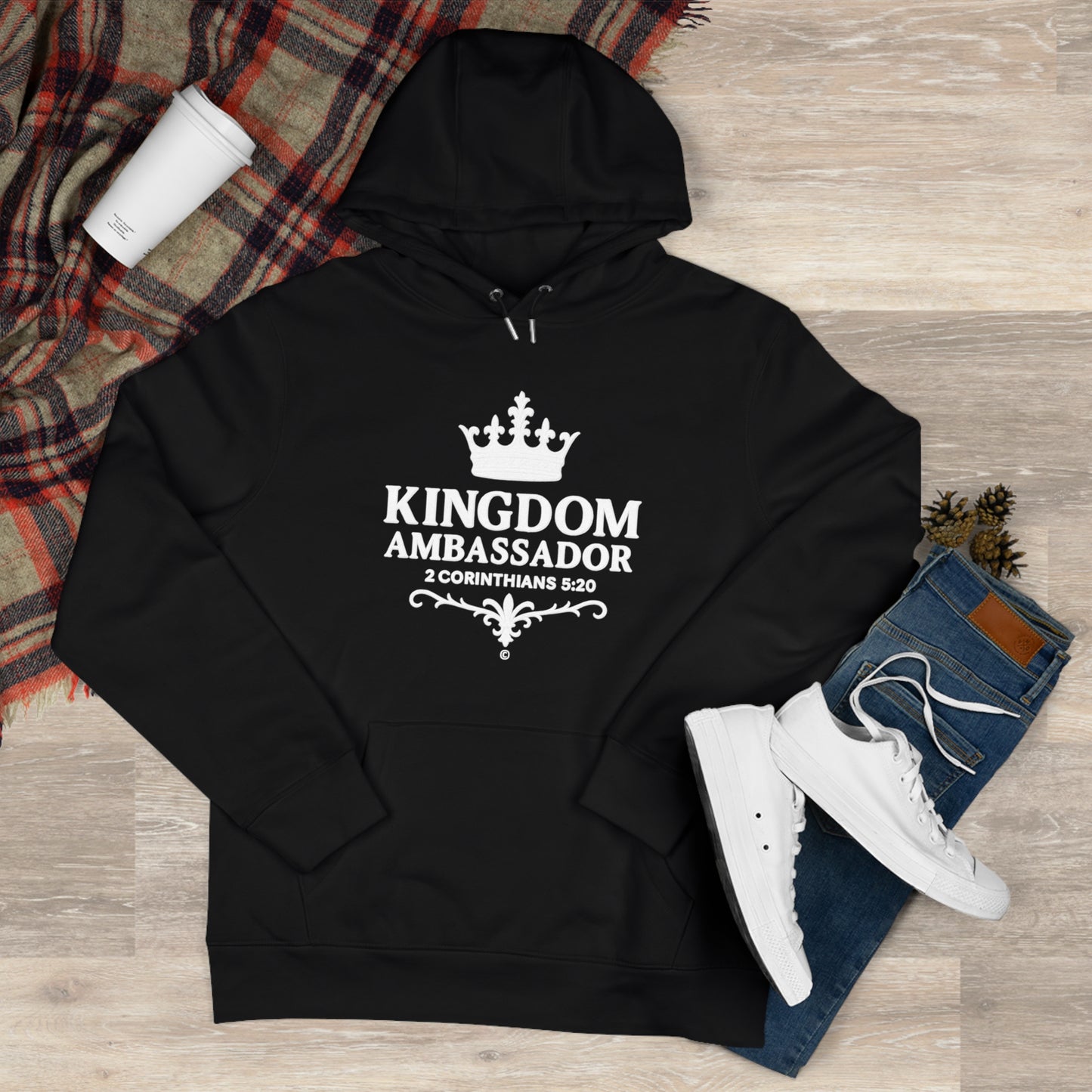Kingdom Ambassador (Lettering Design on Front only) Apparel Clothing Hoodie Hooded Sweatshirt