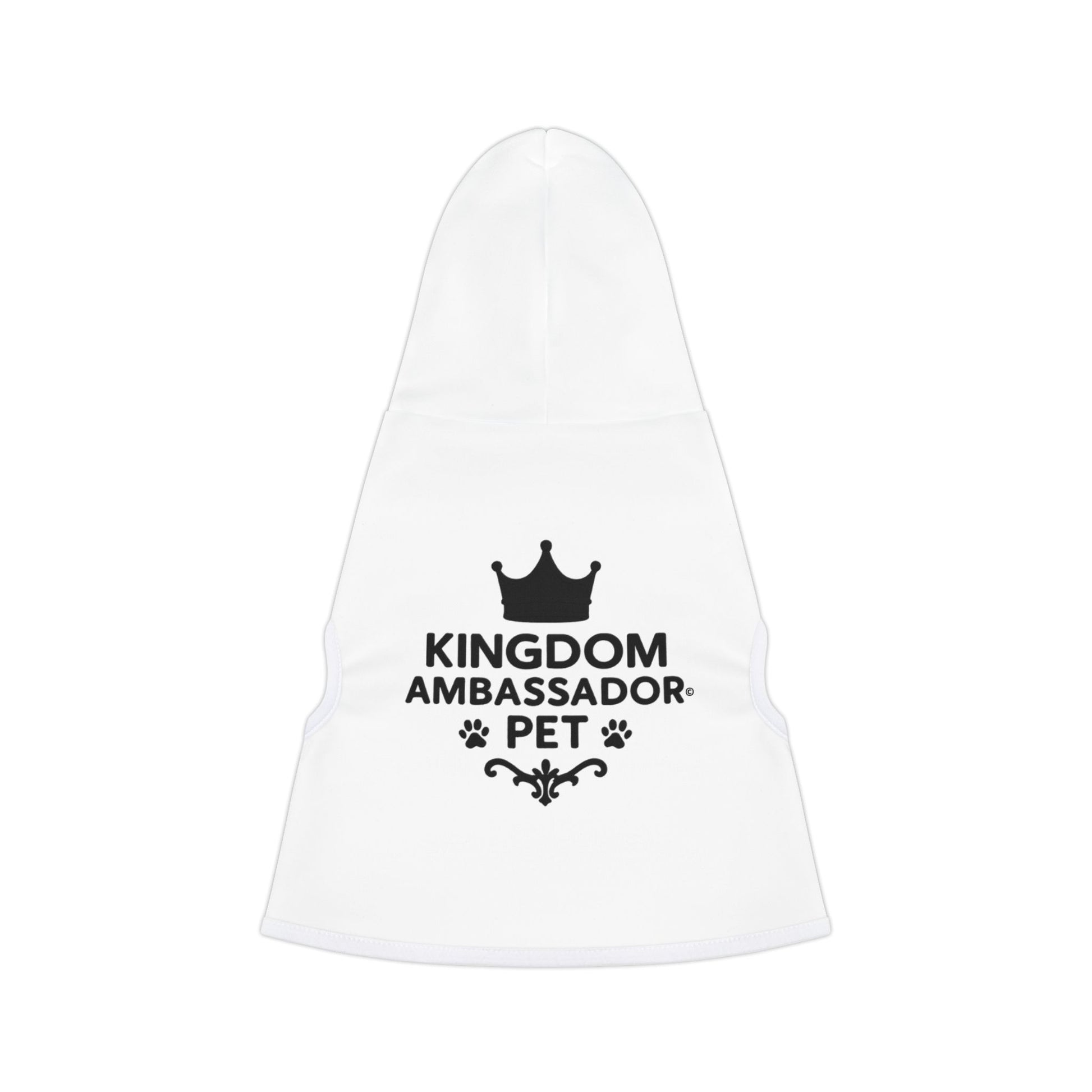 Kingdom Ambassador Pet (Black Lettering ) Hoodie for Stylish Companions | Cute Pet Clothing, Dog Hoodie, Pet Apparel, Stylish Dog Wear, Pet Gifts - Cross Apparel USA