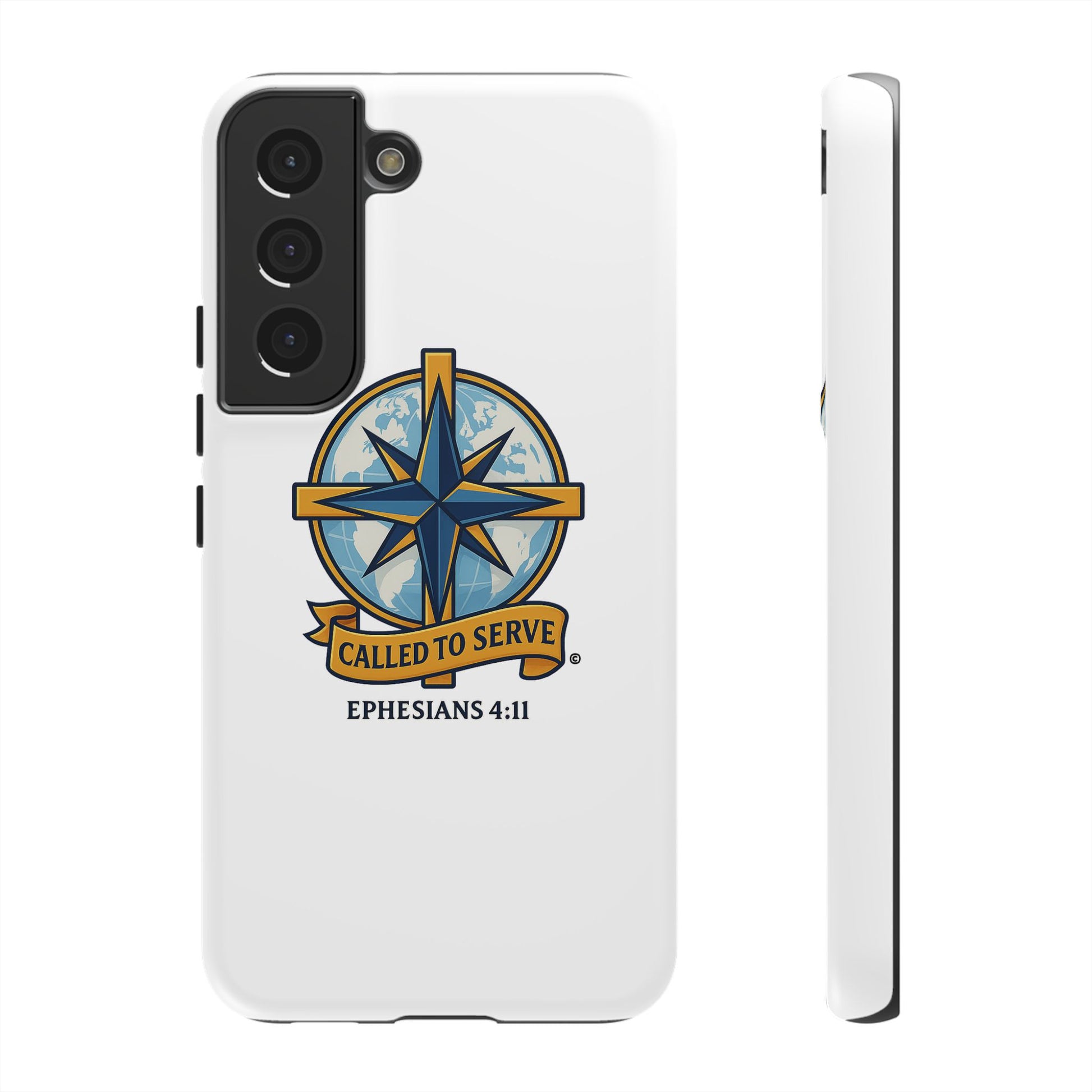 Called to Serve (Full Color), Rugged Phone Case, Inspirational Mobile Cover, Gift for Faith Lovers, Faith-Based Protector - Cross Apparel USA