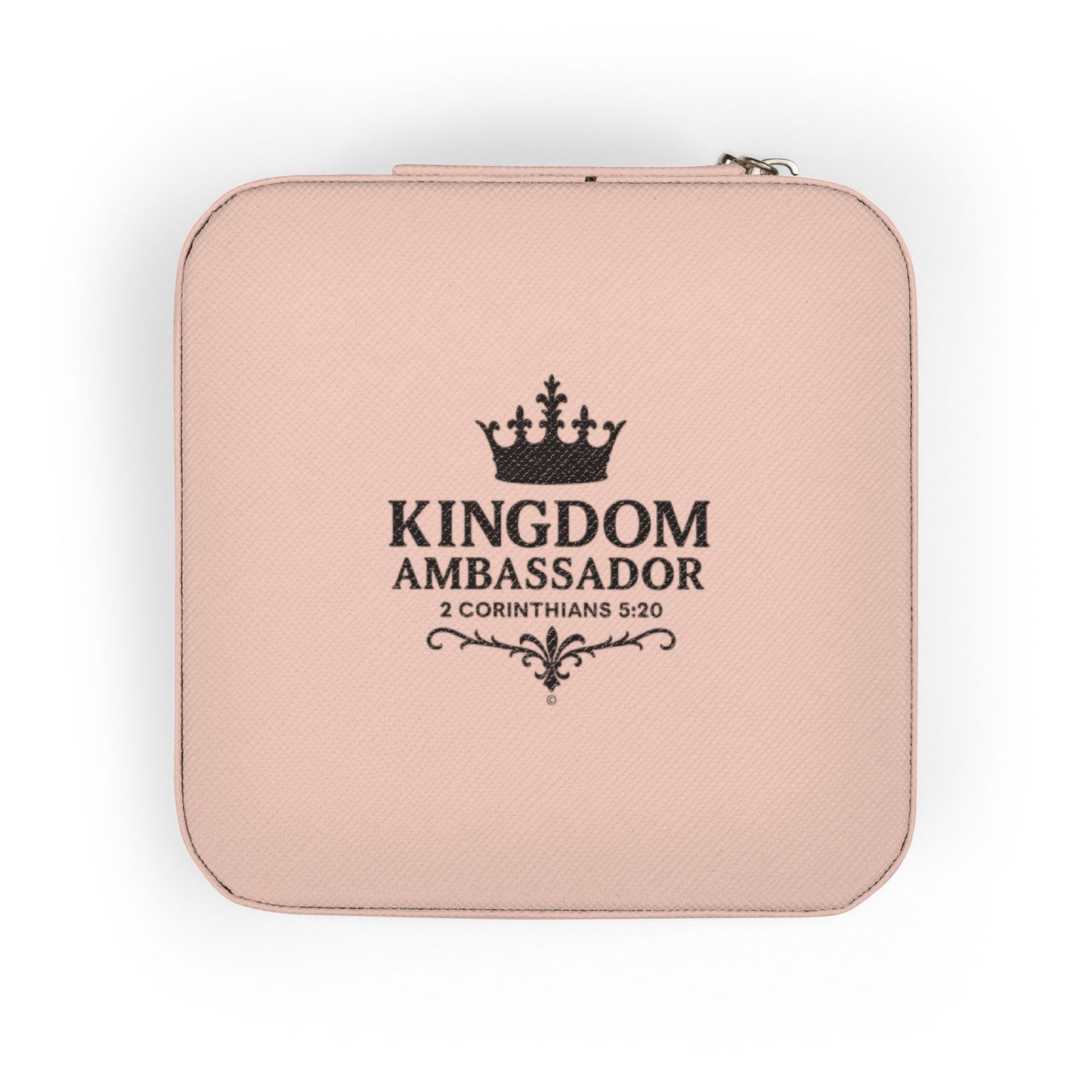 Kingdom Ambassador Elegant Jewelry Travel Case for Minimalist Adventurers, Portable Accessory Organizer, Perfect for Travel, Gifts, Special Occasions