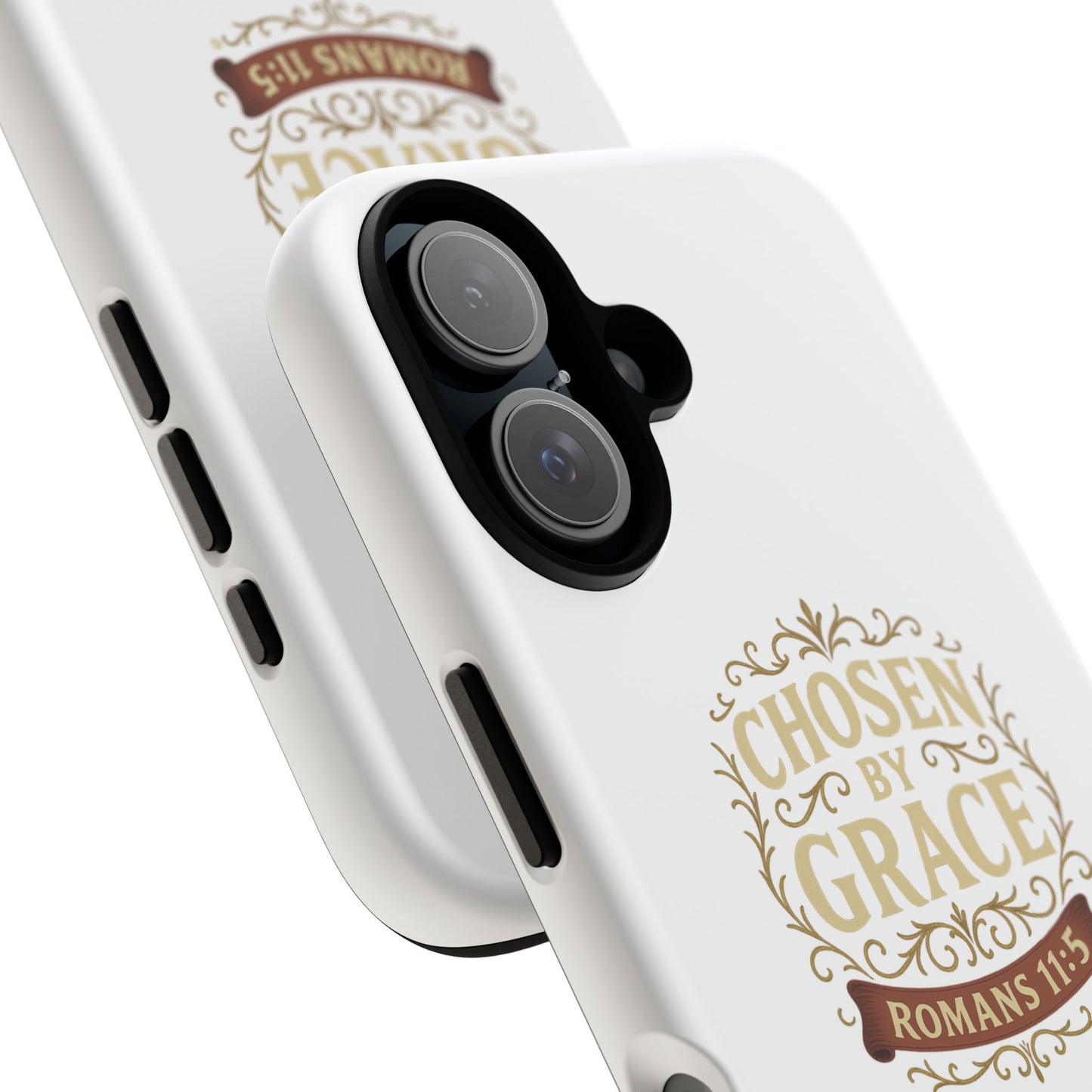 Chosen by Grace (Color), Rugged Phone Case, Inspirational Mobile Cover, Gift for Faith Lovers, Faith-Based Protector
