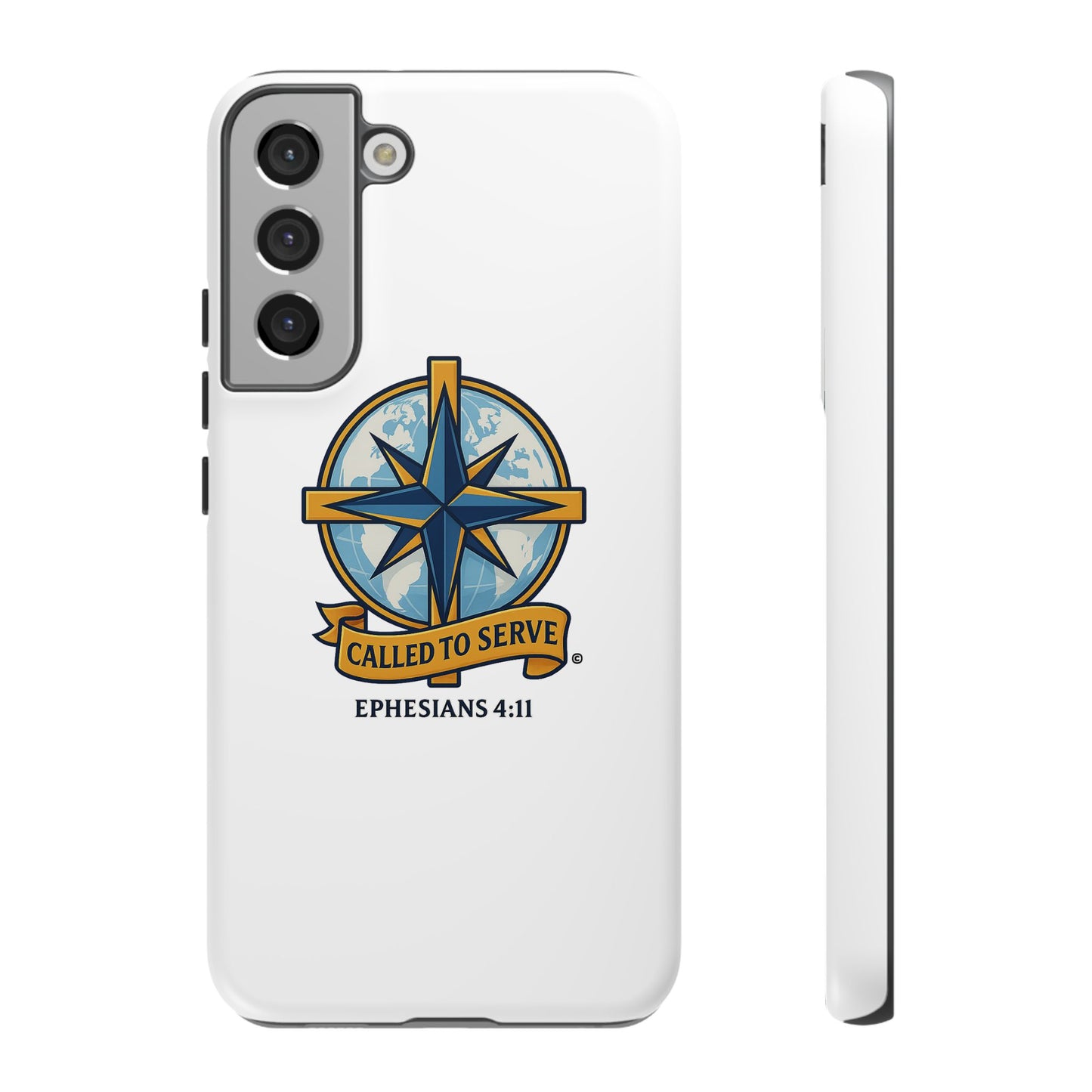 Called to Serve (Full Color), Rugged Phone Case, Inspirational Mobile Cover, Gift for Faith Lovers, Faith-Based Protector - Cross Apparel USA