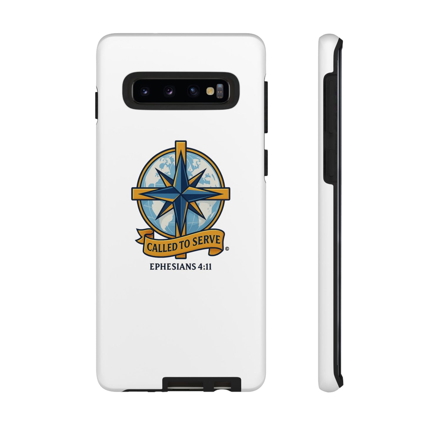 Called to Serve (Full Color), Rugged Phone Case, Inspirational Mobile Cover, Gift for Faith Lovers, Faith-Based Protector - Cross Apparel USA