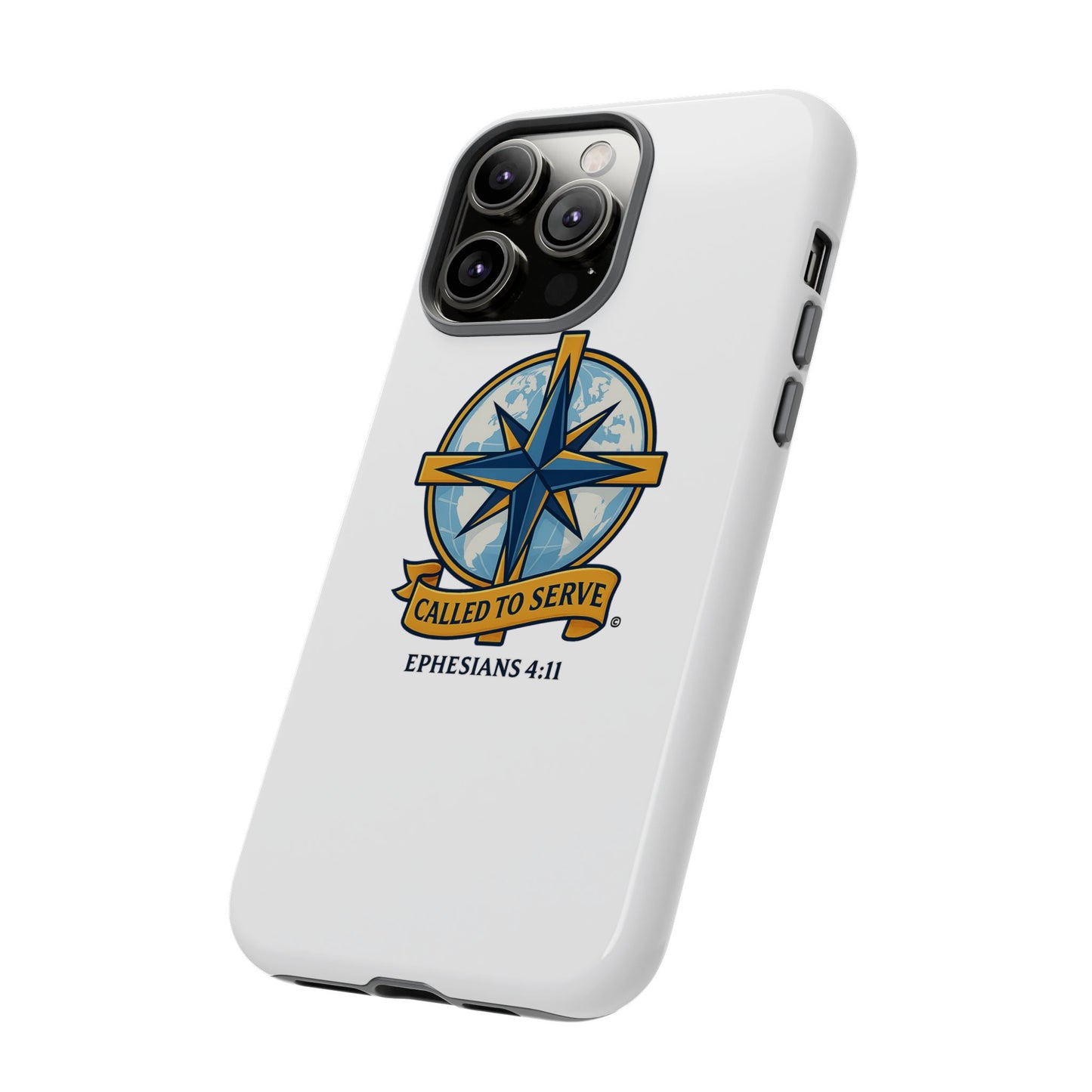 Called to Serve (Full Color), Rugged Phone Case, Inspirational Mobile Cover, Gift for Faith Lovers, Faith-Based Protector - Cross Apparel USA