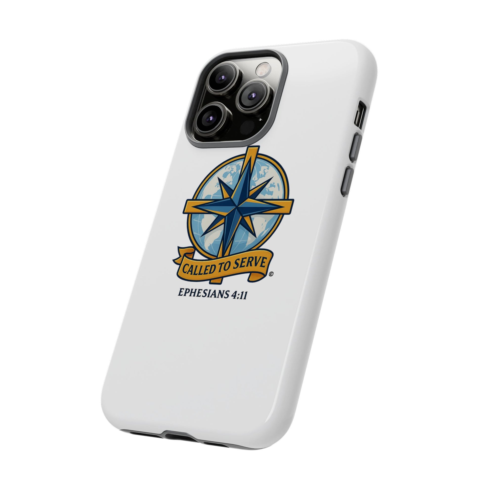 Called to Serve (Full Color), Rugged Phone Case, Inspirational Mobile Cover, Gift for Faith Lovers, Faith-Based Protector - Cross Apparel USA