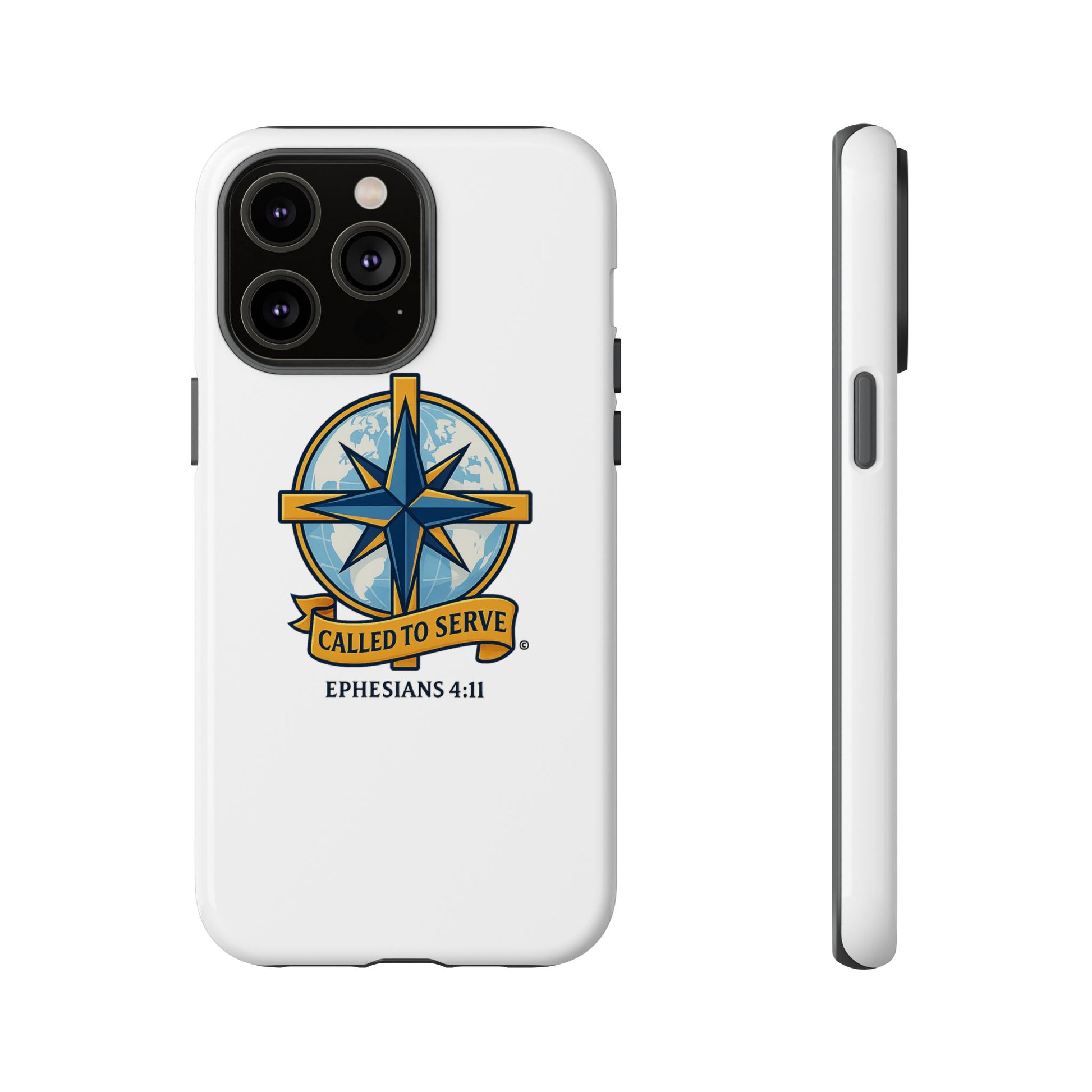 Called to Serve (Full Color), Rugged Phone Case, Inspirational Mobile Cover, Gift for Faith Lovers, Faith-Based Protector - Cross Apparel USA