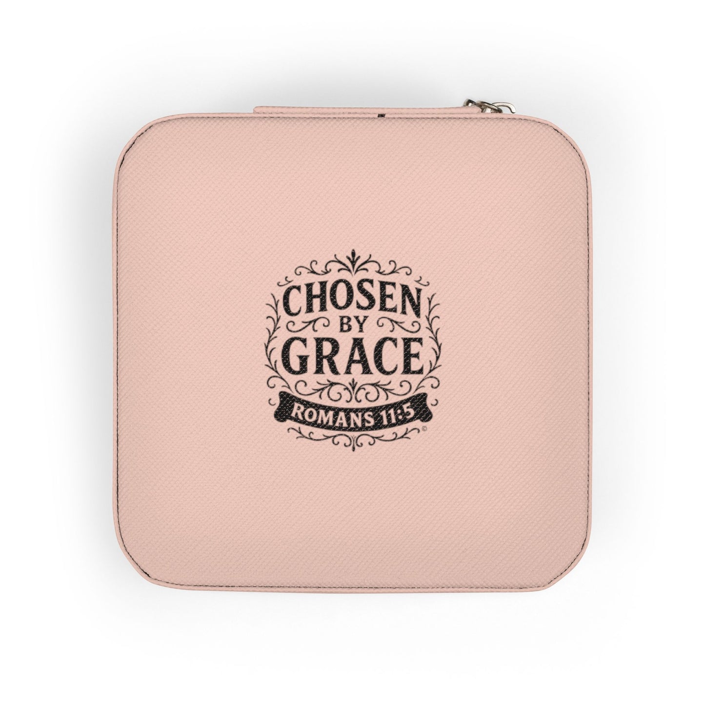 Chosen by Grace Elegant Jewelry Travel Case for Minimalist Adventurers, Portable Accessory Organizer, Perfect for Travel, Gifts, Special Occasions