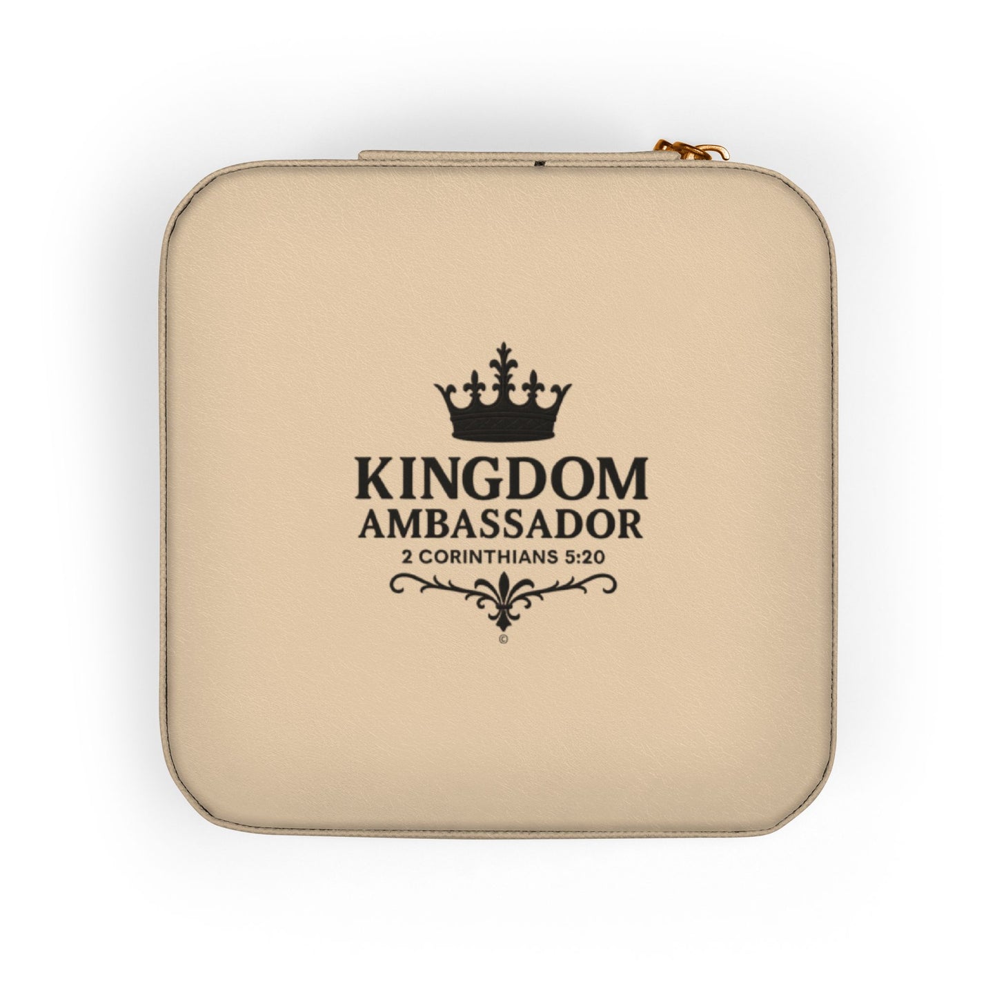 Kingdom Ambassador Elegant Jewelry Travel Case for Minimalist Adventurers, Portable Accessory Organizer, Perfect for Travel, Gifts, Special Occasions