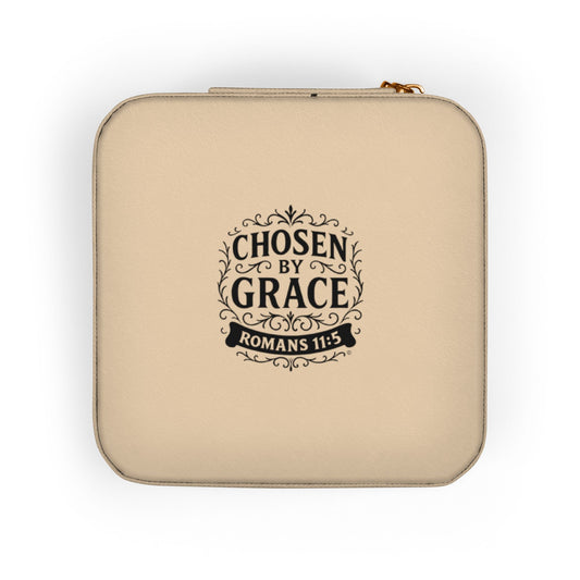 Chosen by Grace Elegant Jewelry Travel Case for Minimalist Adventurers, Portable Accessory Organizer, Perfect for Travel, Gifts, Special Occasions