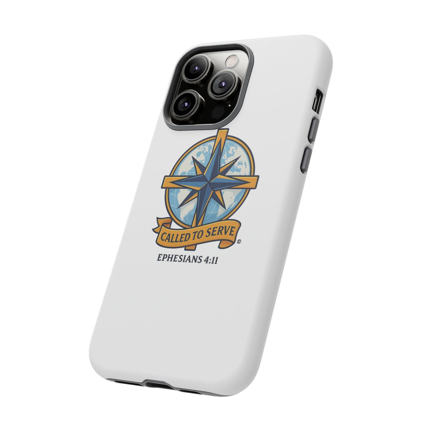 Called to Serve (Full Color), Rugged Phone Case, Inspirational Mobile Cover, Gift for Faith Lovers, Faith-Based Protector - Cross Apparel USA