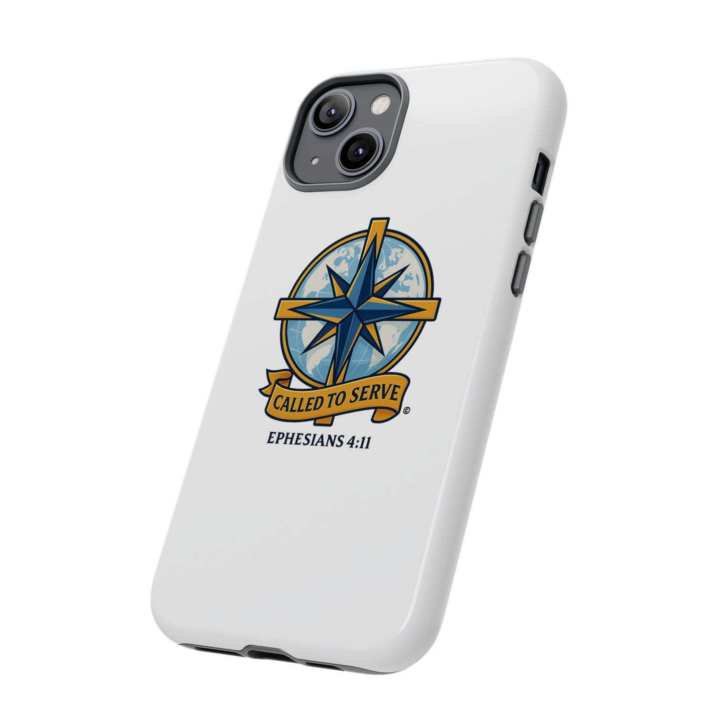 Called to Serve (Full Color), Rugged Phone Case, Inspirational Mobile Cover, Gift for Faith Lovers, Faith-Based Protector - Cross Apparel USA
