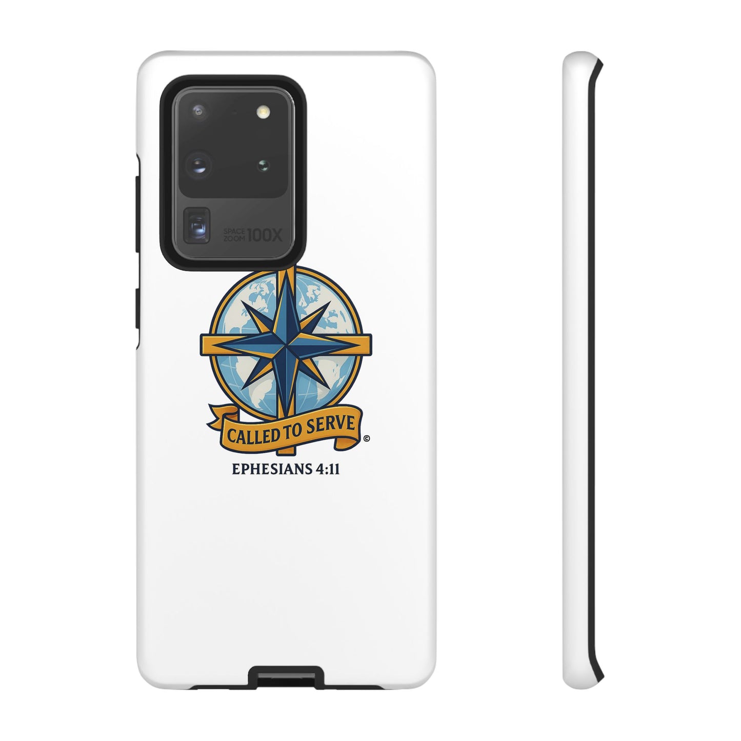 Called to Serve (Full Color), Rugged Phone Case, Inspirational Mobile Cover, Gift for Faith Lovers, Faith-Based Protector - Cross Apparel USA
