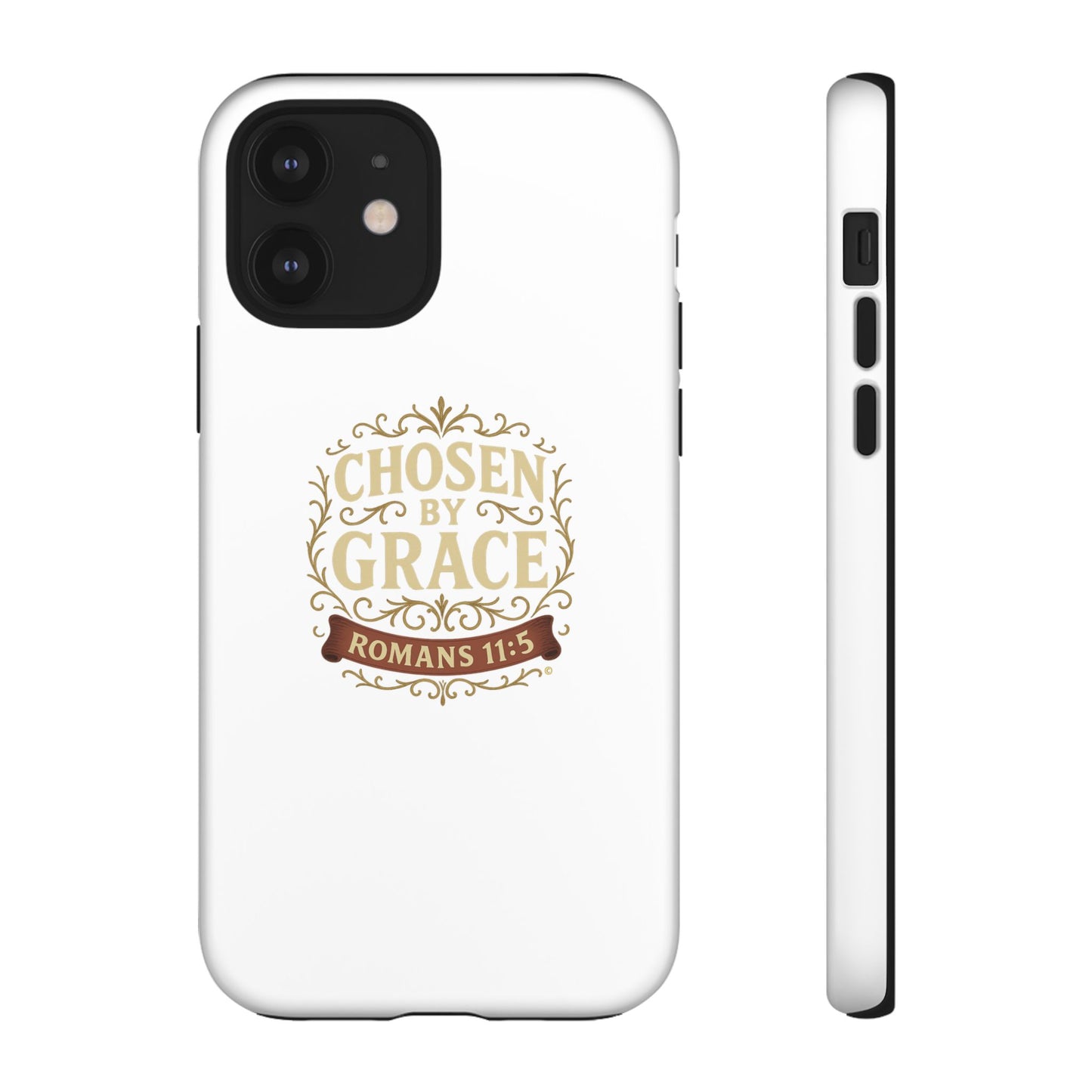Chosen by Grace (Color), Rugged Phone Case, Inspirational Mobile Cover, Gift for Faith Lovers, Faith-Based Protector