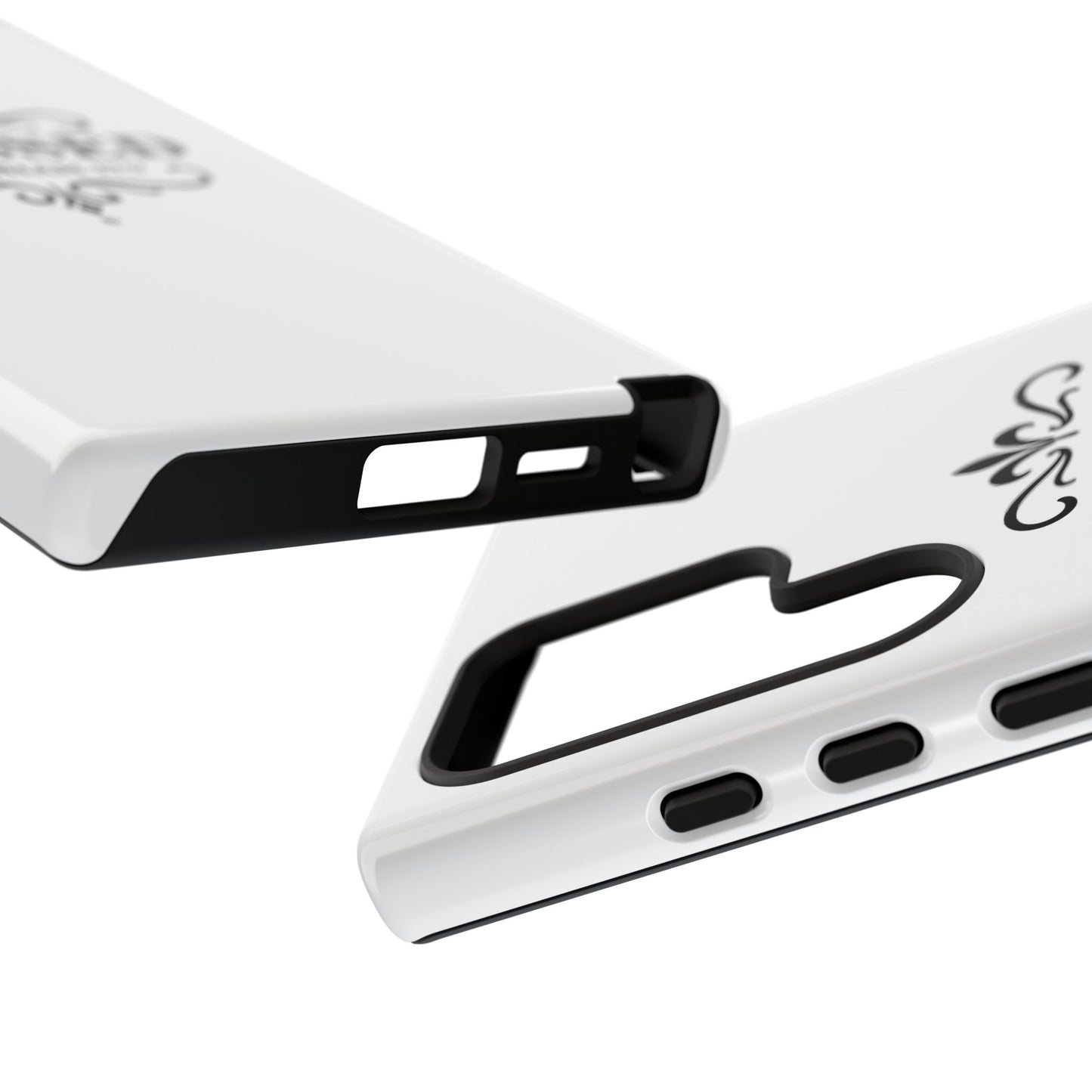 Blessed (Black Lettering), Rugged Phone Case, Inspirational Mobile Cover, Gift for Faith Lovers, Faith-Based Protector - Cross Apparel USA