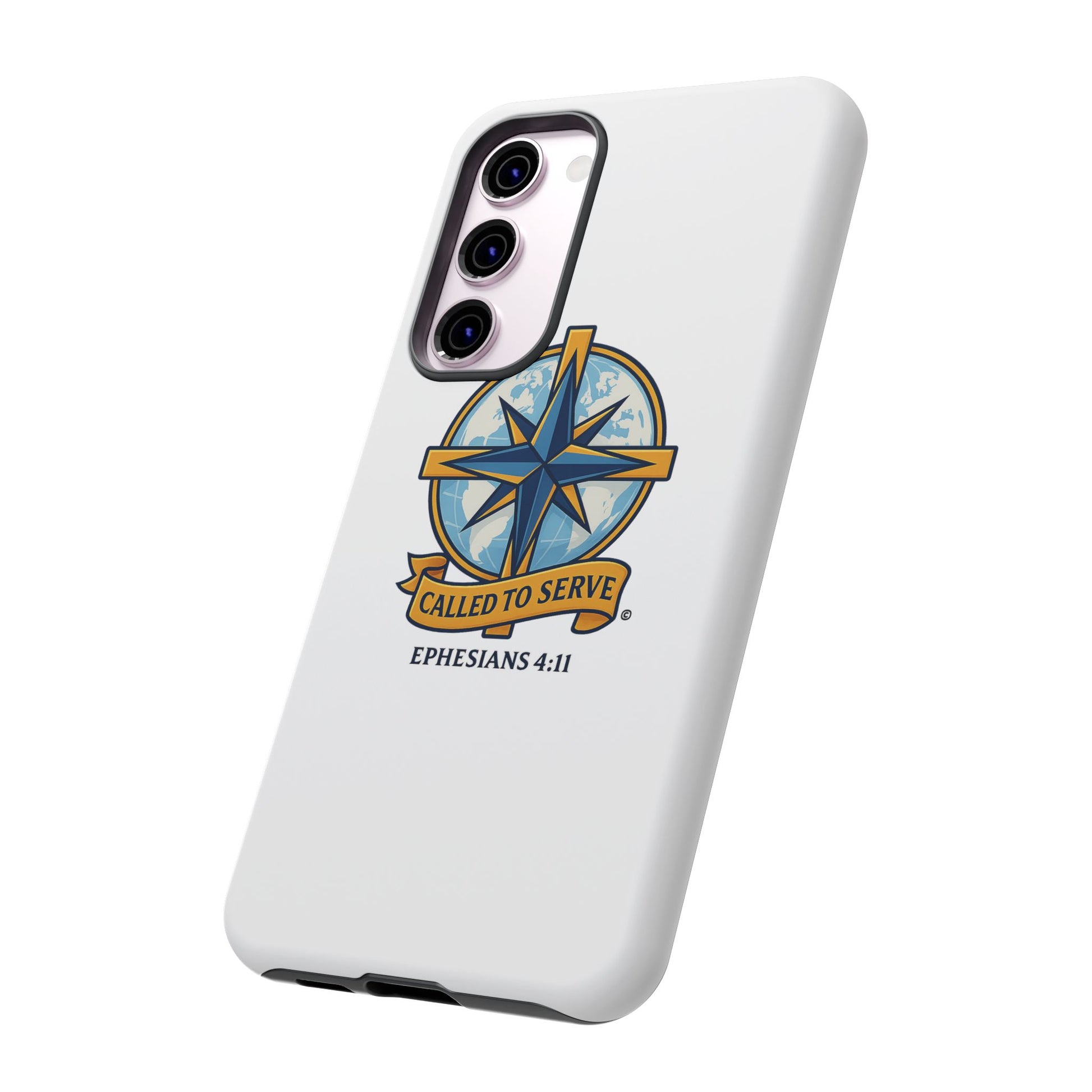 Called to Serve (Full Color), Rugged Phone Case, Inspirational Mobile Cover, Gift for Faith Lovers, Faith-Based Protector - Cross Apparel USA