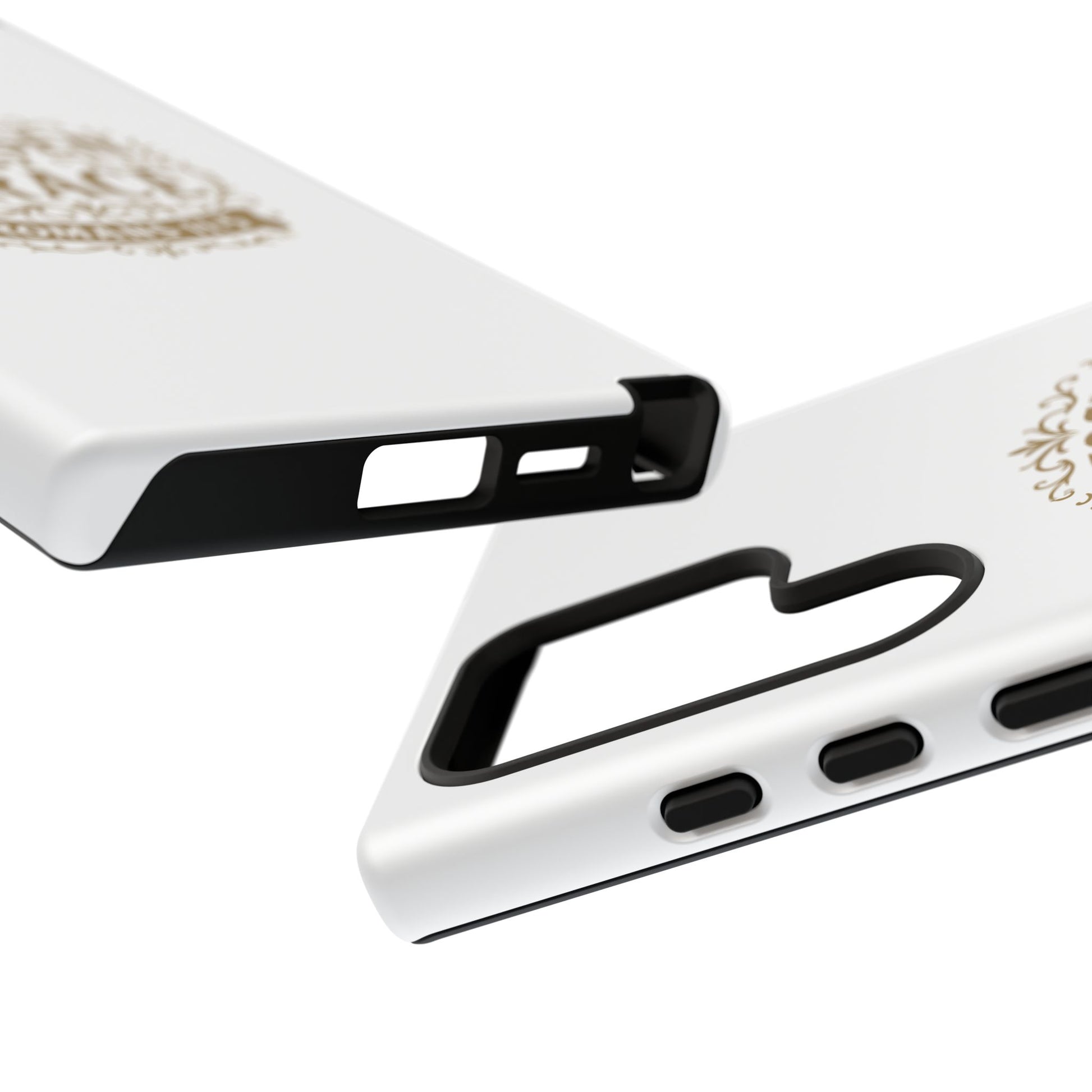 Chosen by Grace (Gold Lettering), Rugged Phone Case, Inspirational Mobile Cover, Gift for Faith Lovers, Faith-Based Protector - Cross Apparel USA