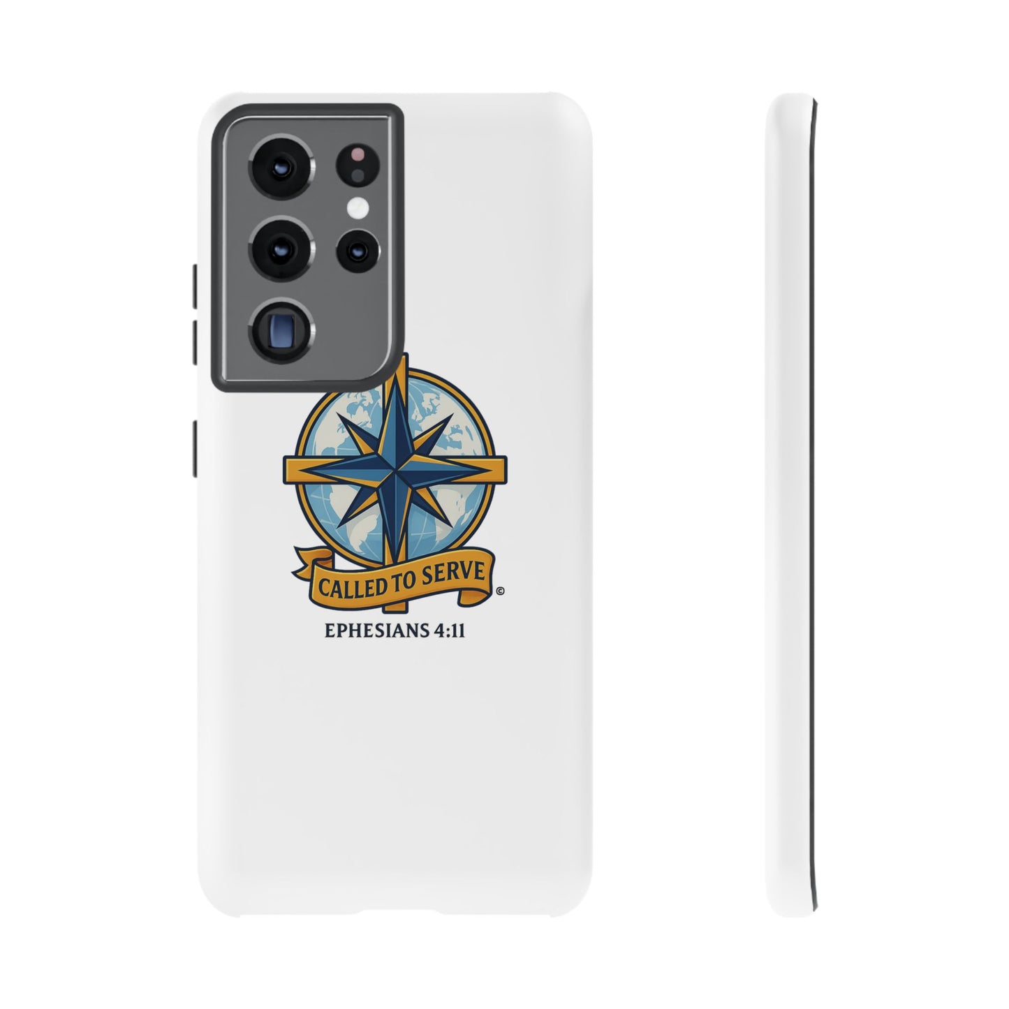 Called to Serve (Full Color), Rugged Phone Case, Inspirational Mobile Cover, Gift for Faith Lovers, Faith-Based Protector - Cross Apparel USA