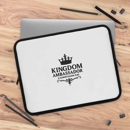 Kingdom Ambassador Laptop Sleeve - Inspirational Tech Accessory, Christian Gift, Stylish Protection for Devices, Faith-Based Protector