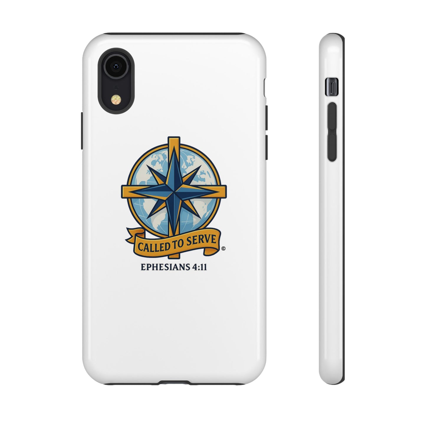 Called to Serve (Full Color), Rugged Phone Case, Inspirational Mobile Cover, Gift for Faith Lovers, Faith-Based Protector - Cross Apparel USA