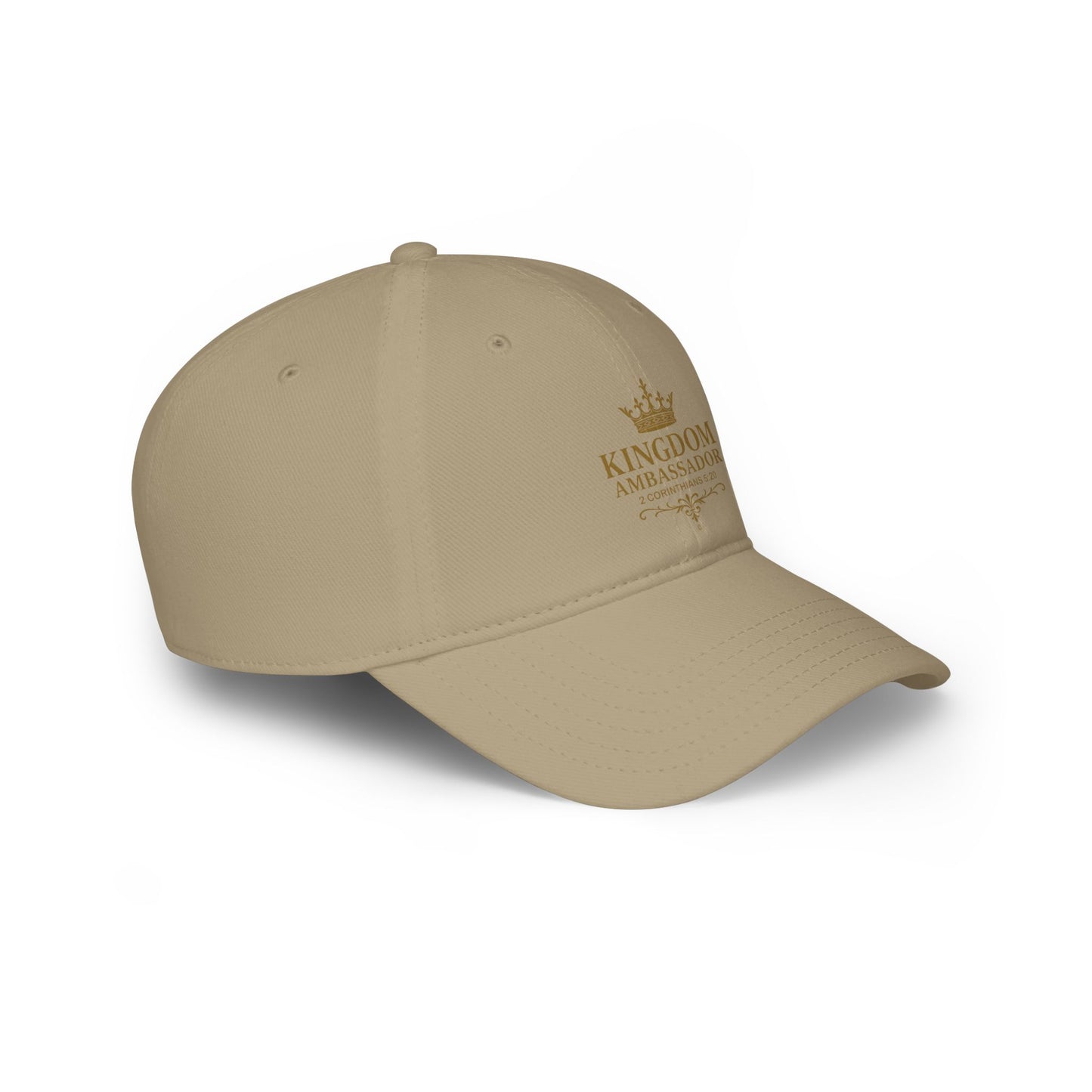 Kingdom Ambassador (Gold Lettering) Low Profile Baseball Cap - Trendy Casual Hat for All Occasions, Gifts for Sports Lovers, Comfortable Everyday Wear